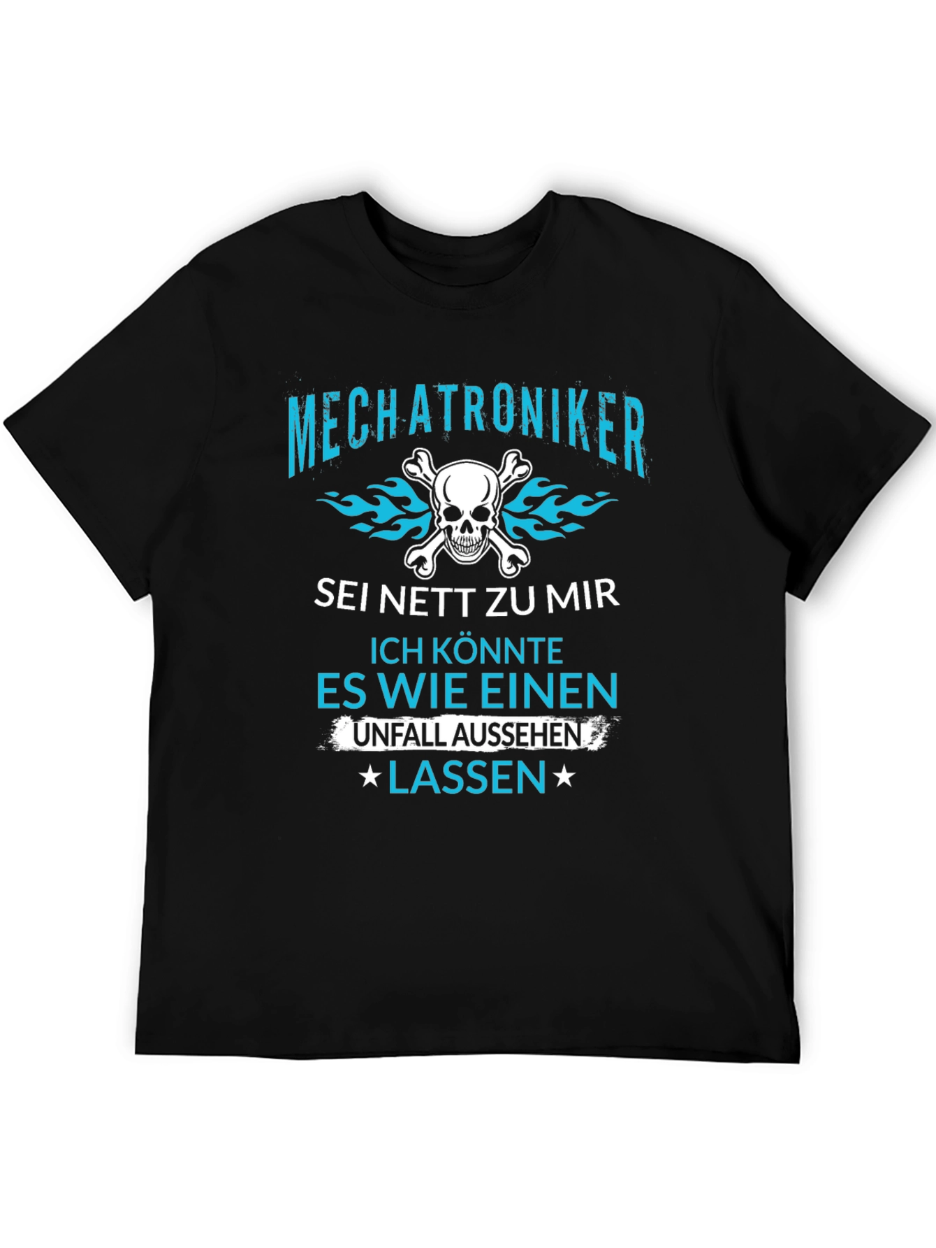 Mechatroniker Skull Graphic T-Shirt