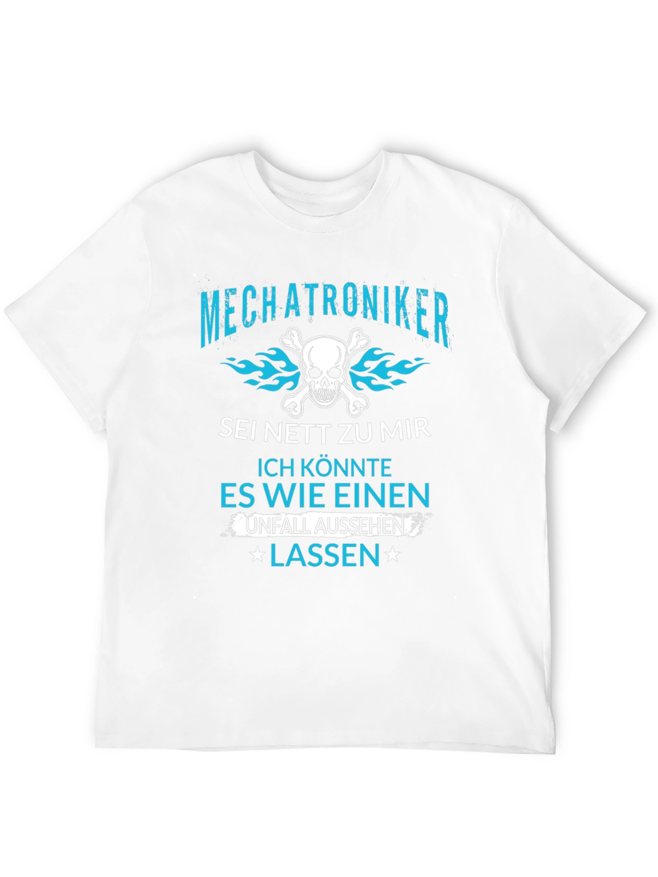 Mechatroniker Skull Graphic T-Shirt