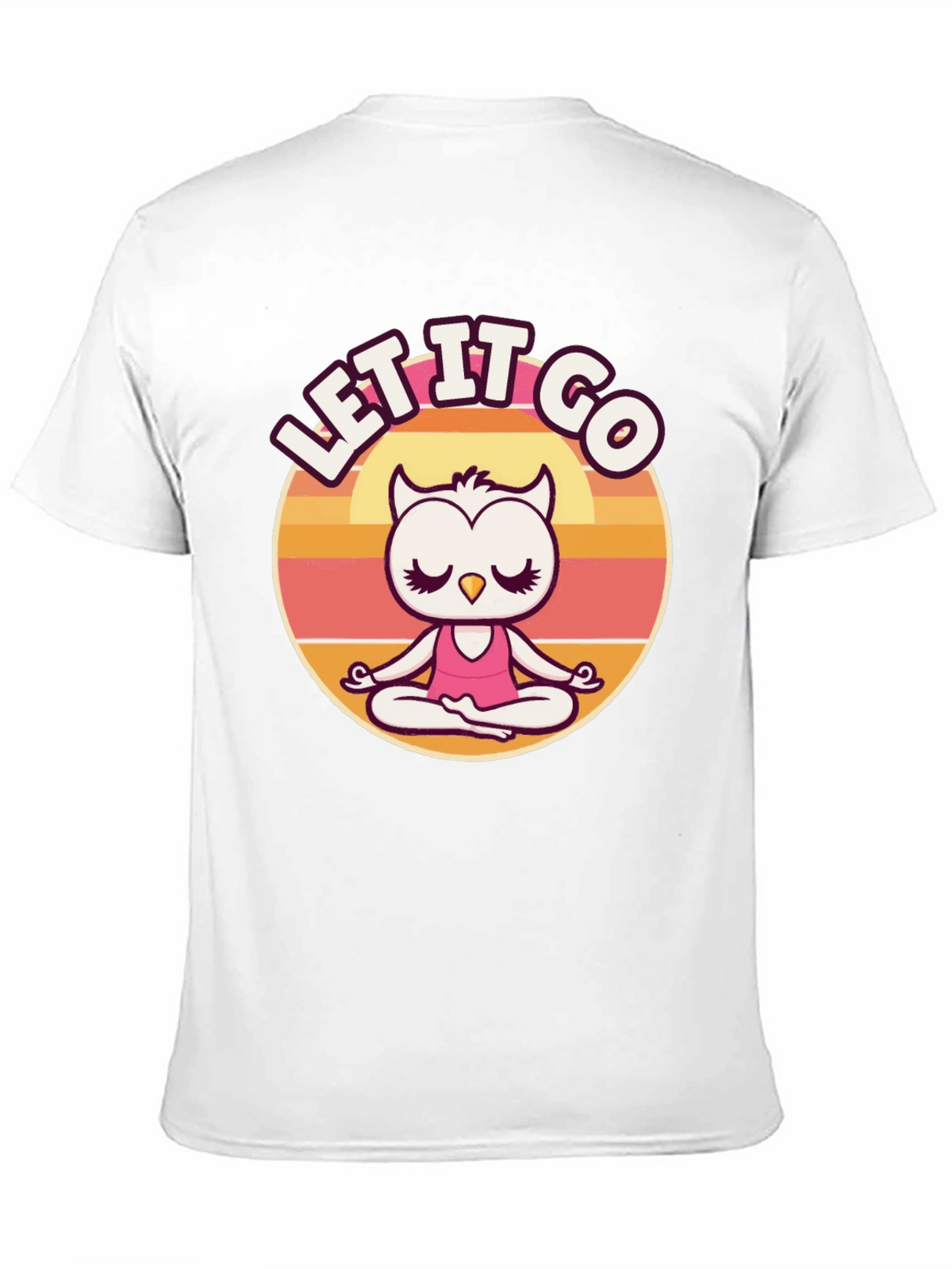 Let it Go Owl Meditation Graphic Tee