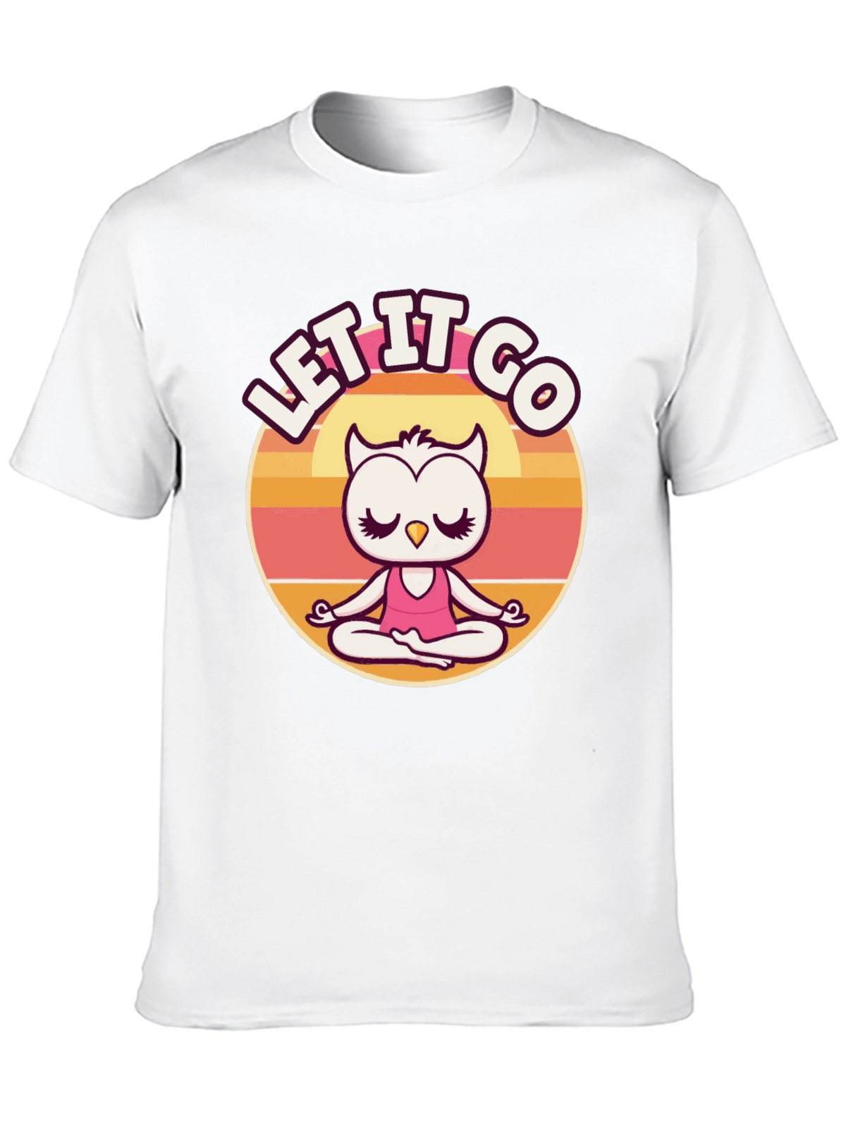 Let it Go Owl Meditation Graphic Tee