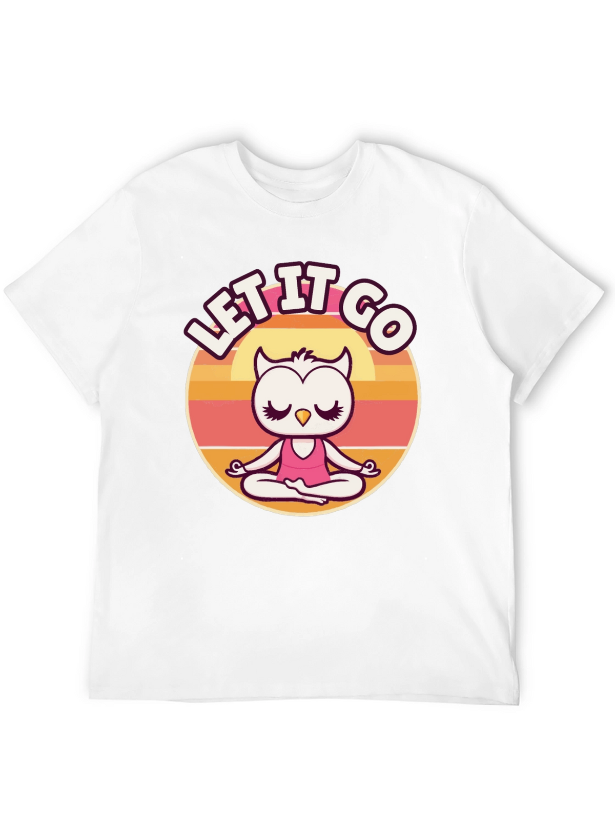 Let it Go Owl Meditation Graphic Tee