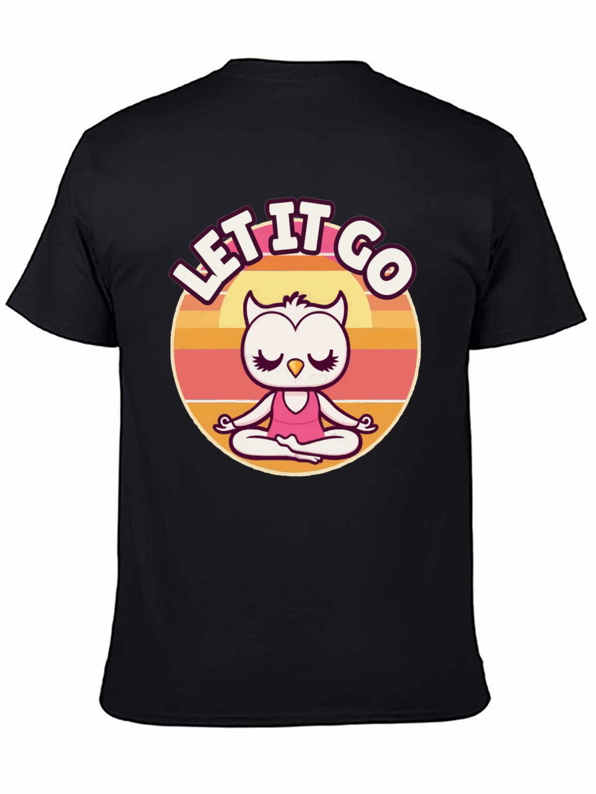 Let it Go Owl Meditation Graphic Tee