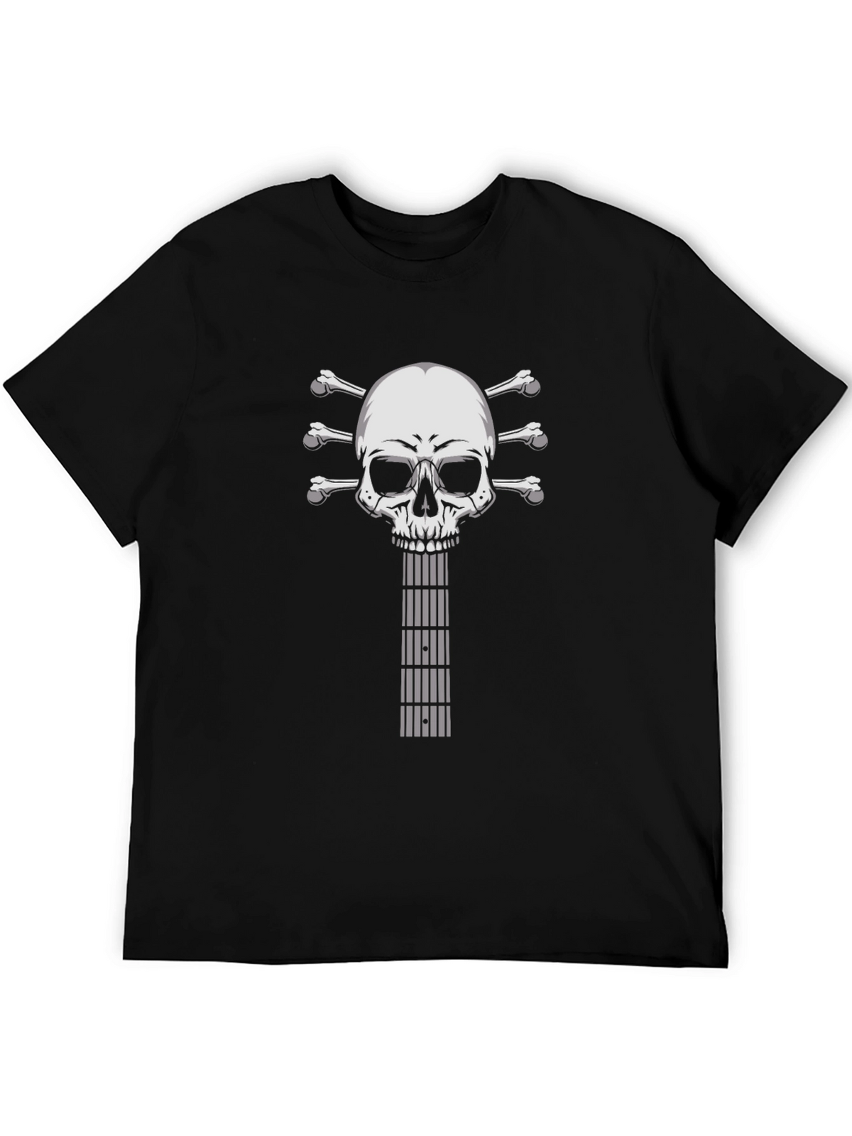Skull Guitar Black T-Shirt