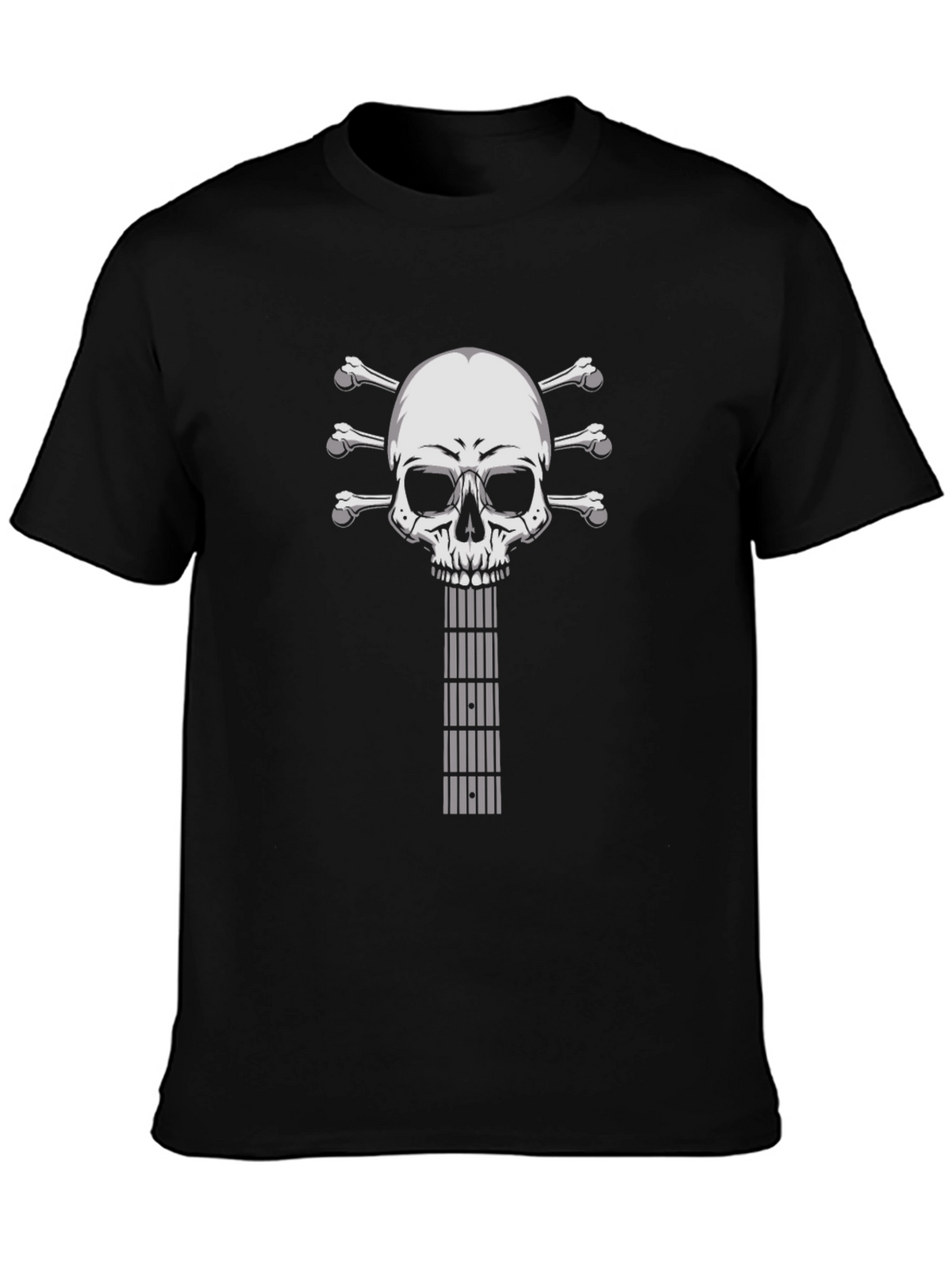 Skull Guitar Black T-Shirt