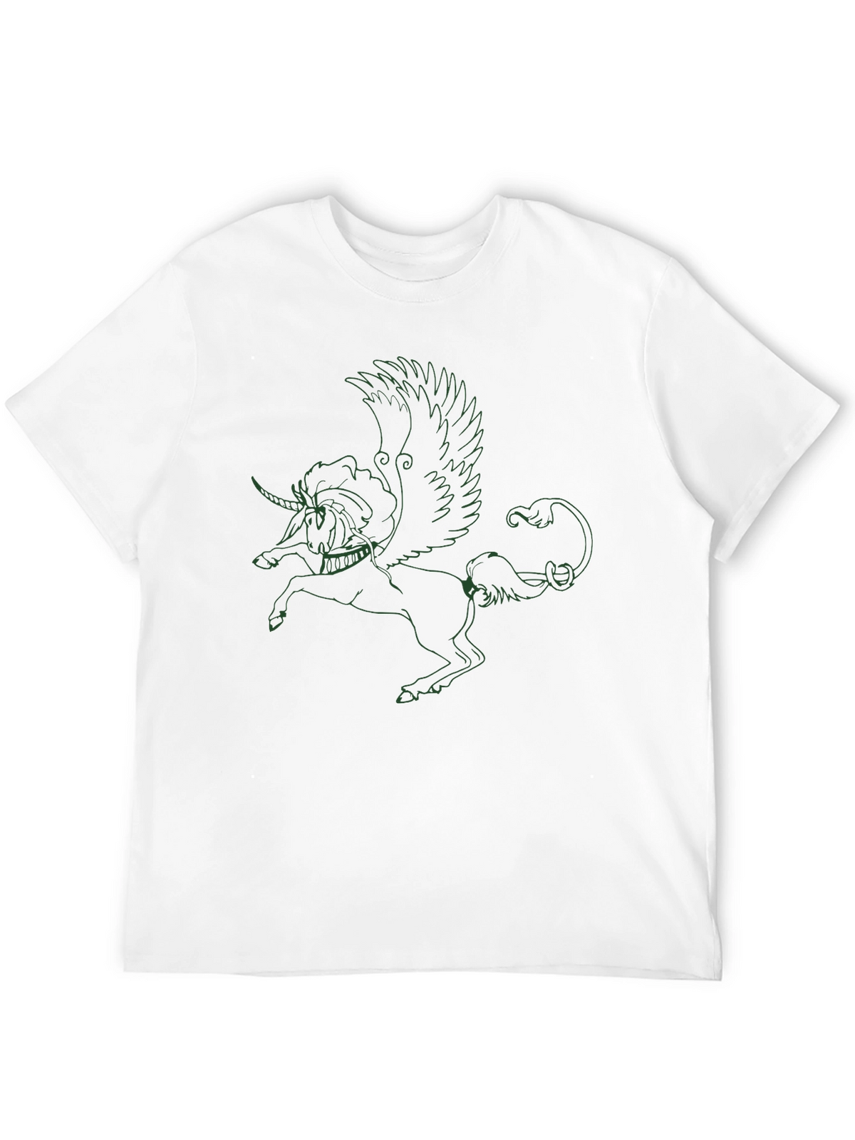 Unicorn Pegasus Graphic Black T-Shirt