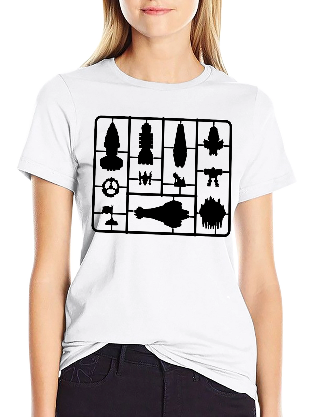 Model Kit Tee - Black Graphic T-Shirt