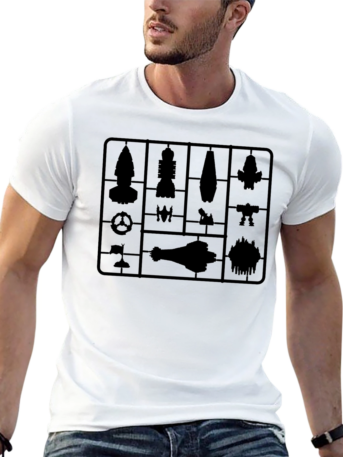 Model Kit Tee - Black Graphic T-Shirt