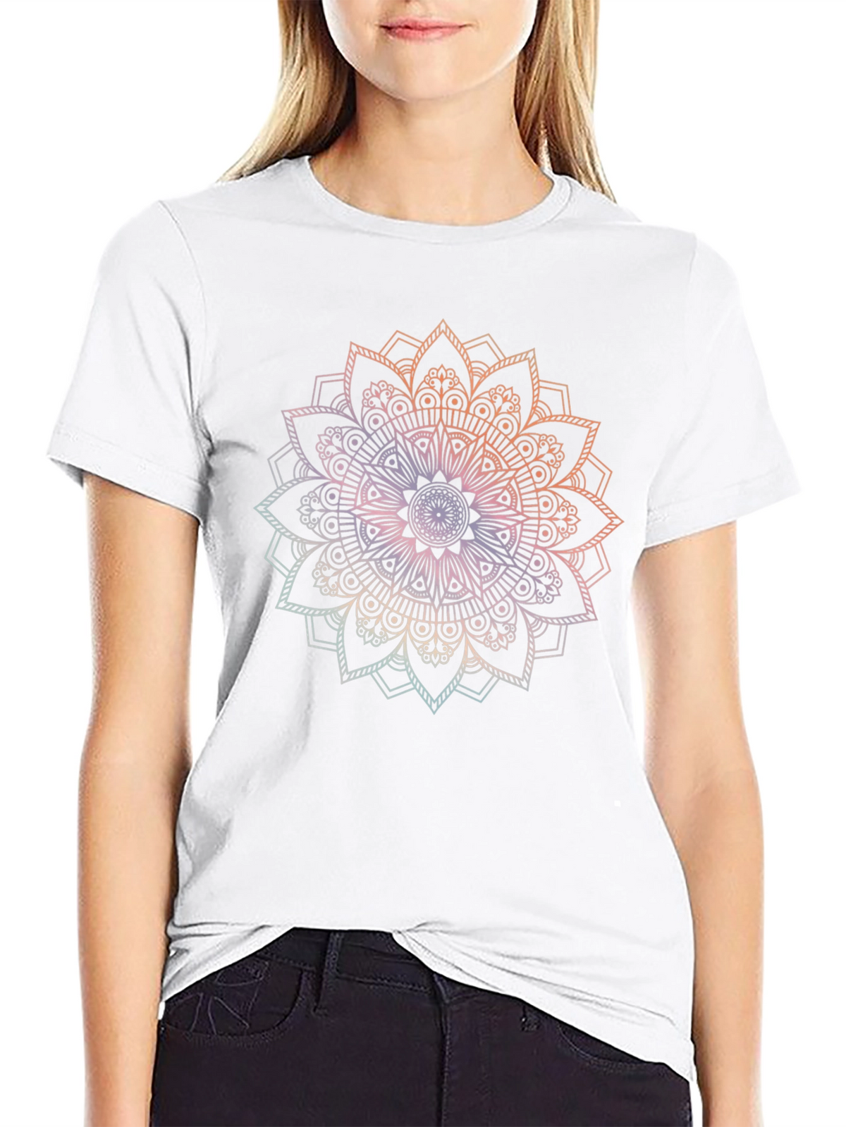 Mandala Graphic Print Mens T-Shirt