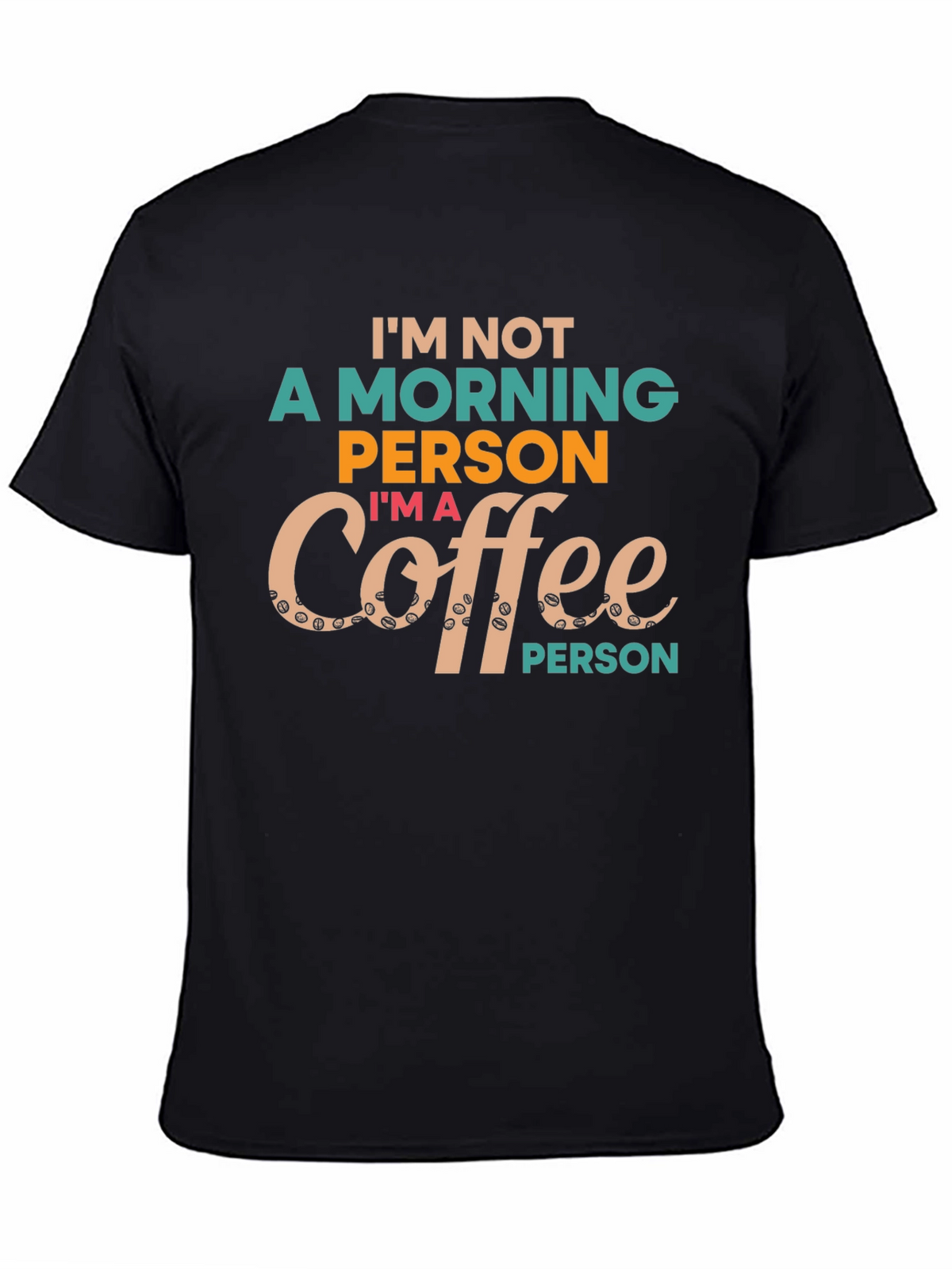 Coffee Person Graphic Tee - Unisex Black T-Shirt