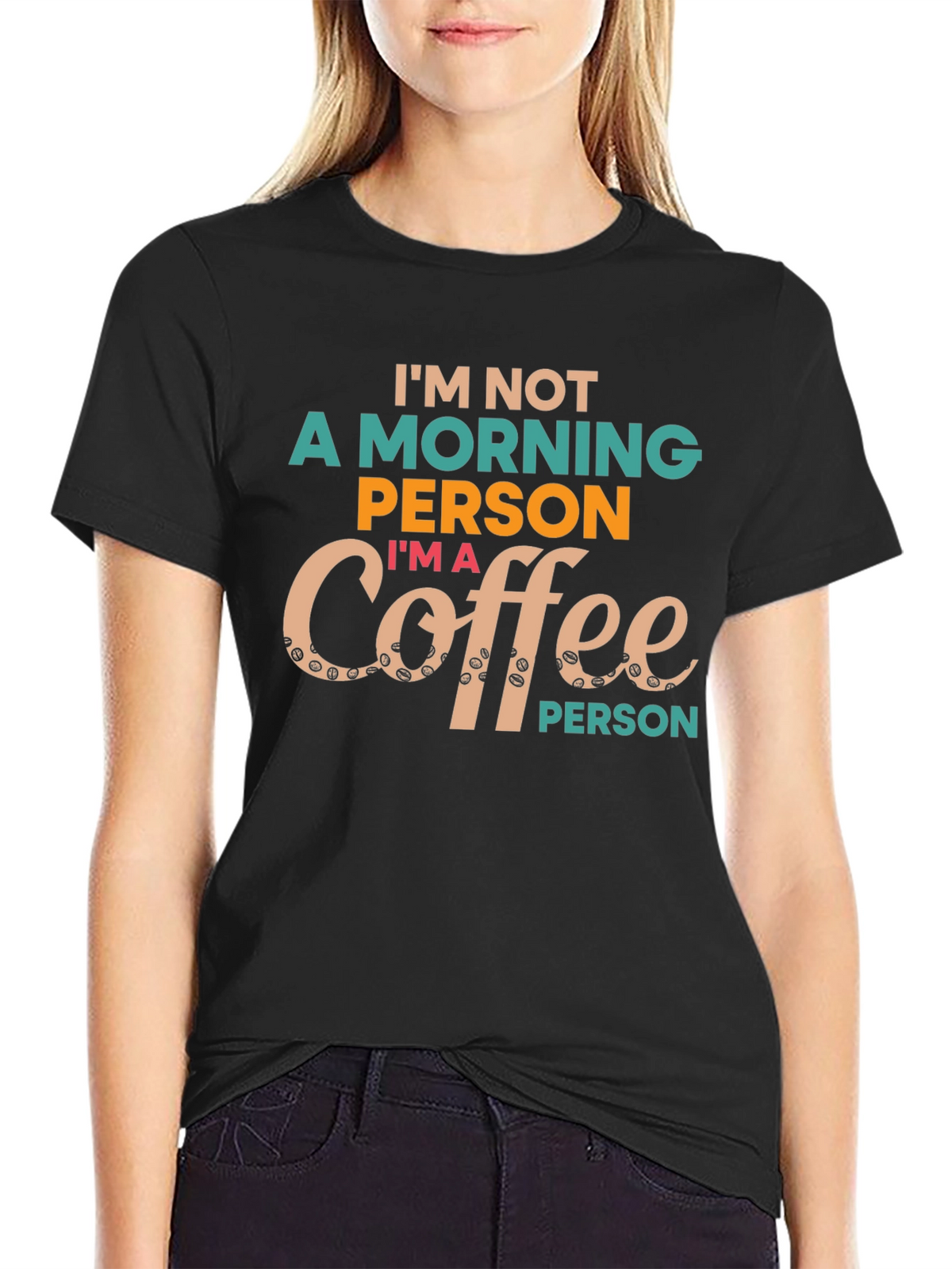 Coffee Person Graphic Tee - Unisex Black T-Shirt