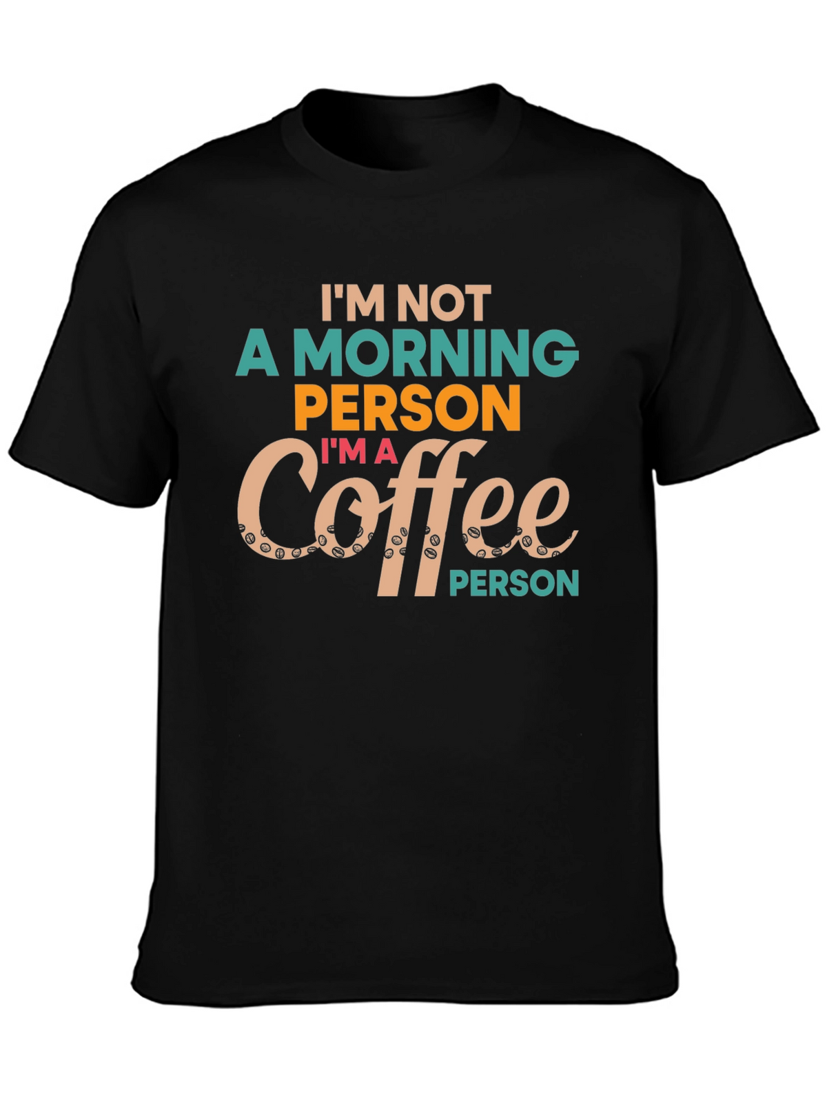 Coffee Person Graphic Tee - Unisex Black T-Shirt