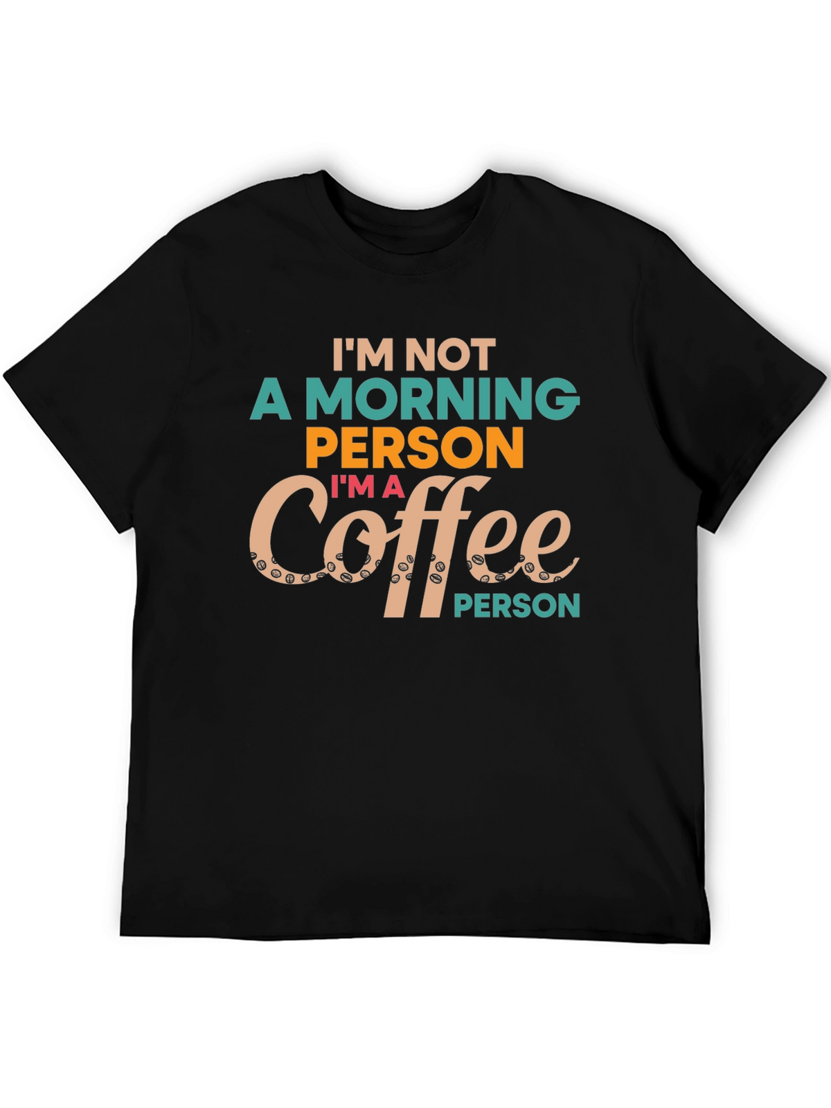 Coffee Person Graphic Tee - Unisex Black T-Shirt