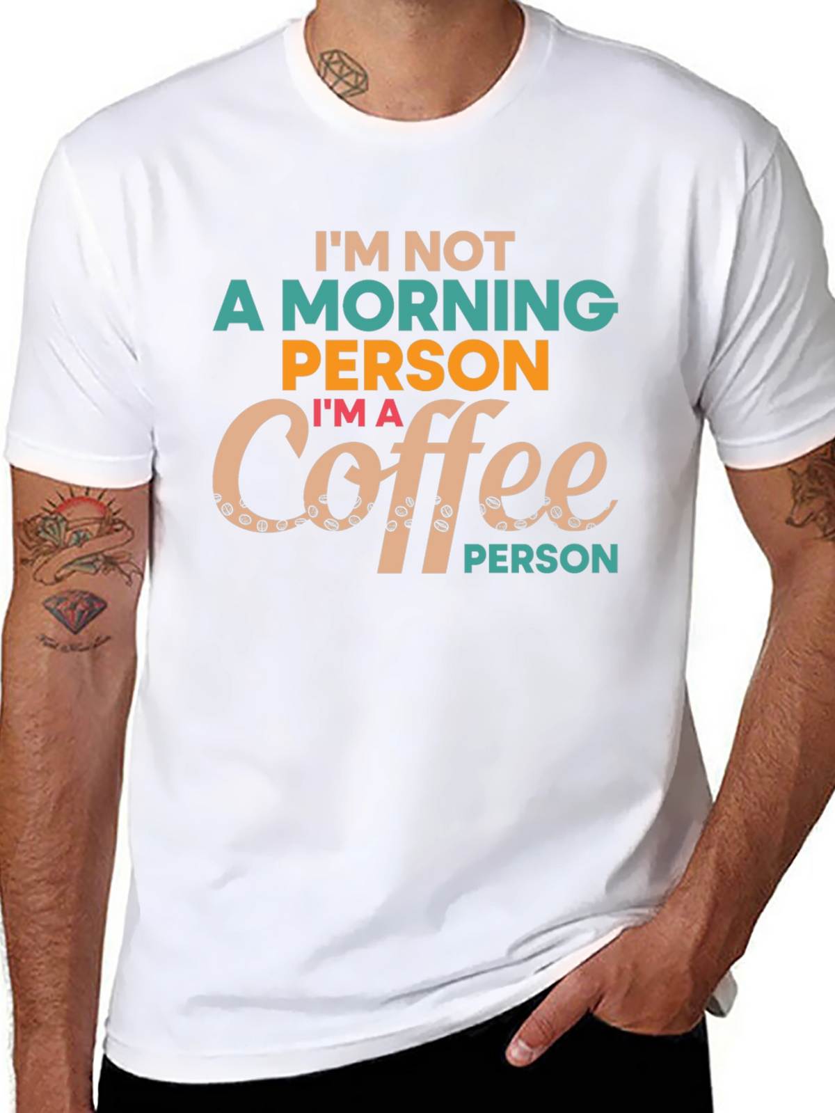 Coffee Person Graphic Tee - Unisex Black T-Shirt