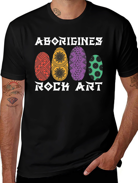Aborigines Rock Art T-Shirt | Artistic Graphic Tee