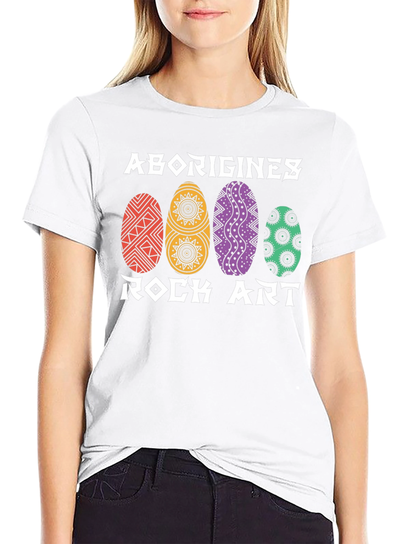 Aborigines Rock Art T-Shirt | Artistic Graphic Tee