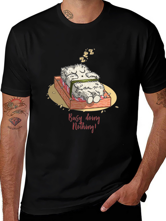 Funny Busy Doing Nothing Sushi Sleeping T-Shirt