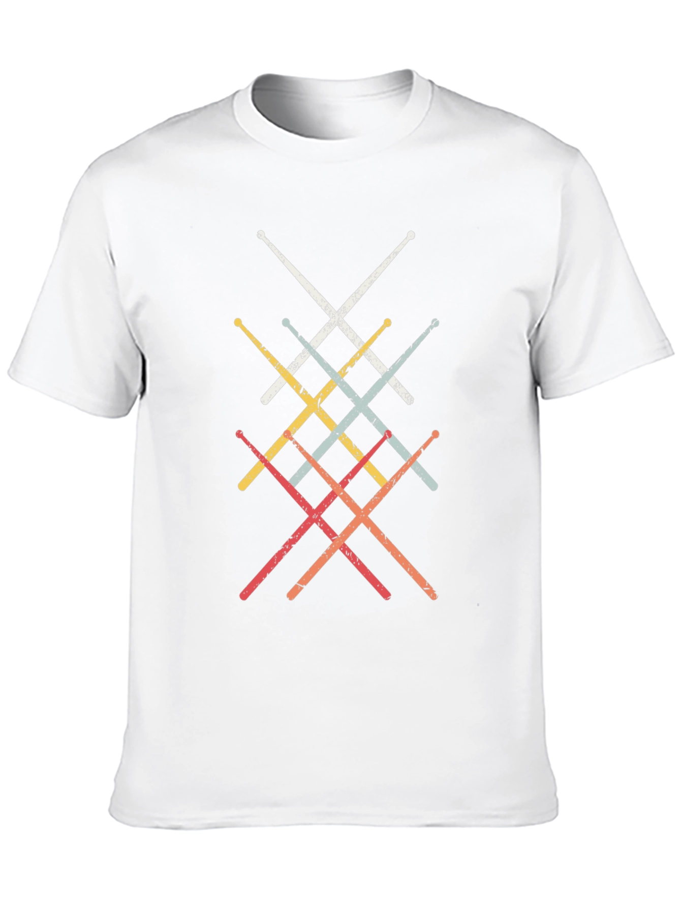 Retro Drumsticks Graphic T-Shirt