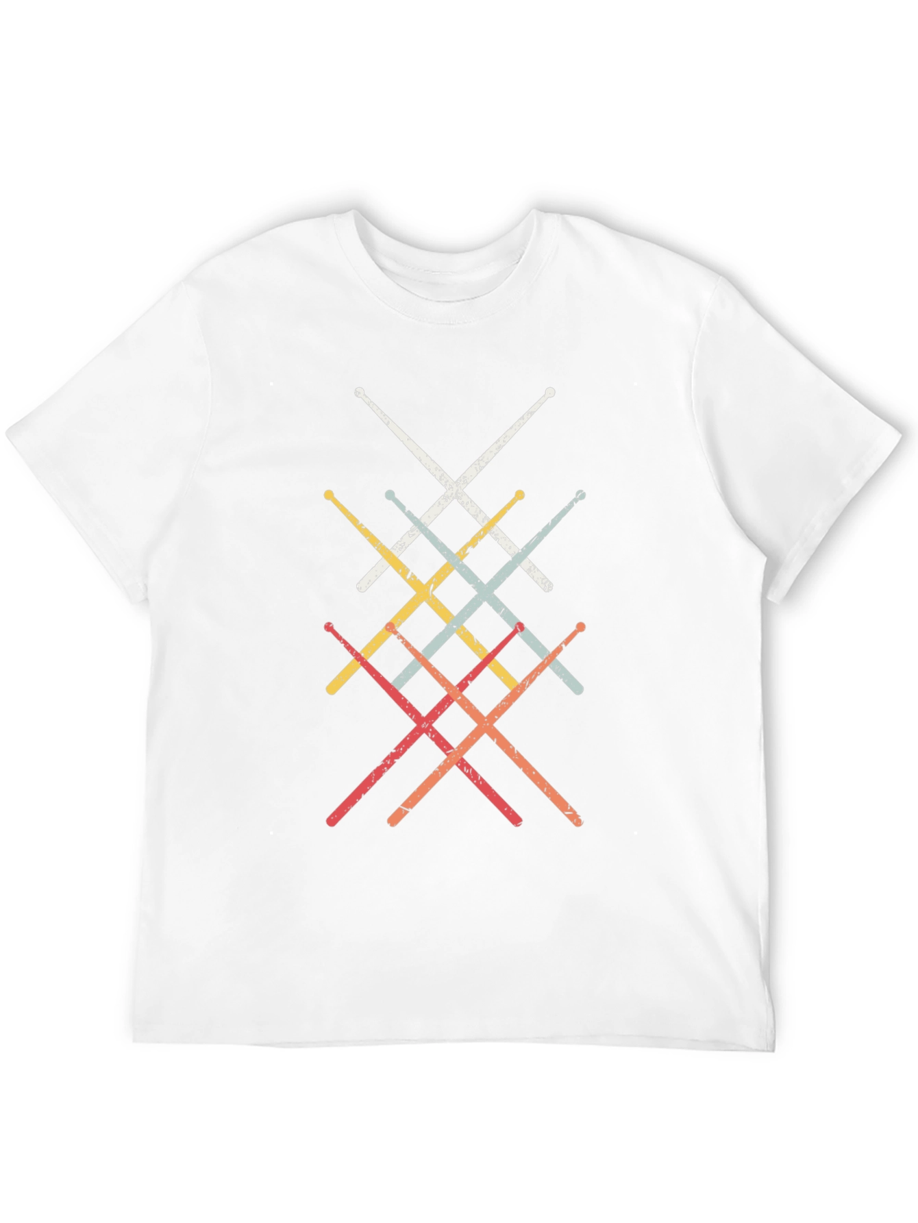 Retro Drumsticks Graphic T-Shirt