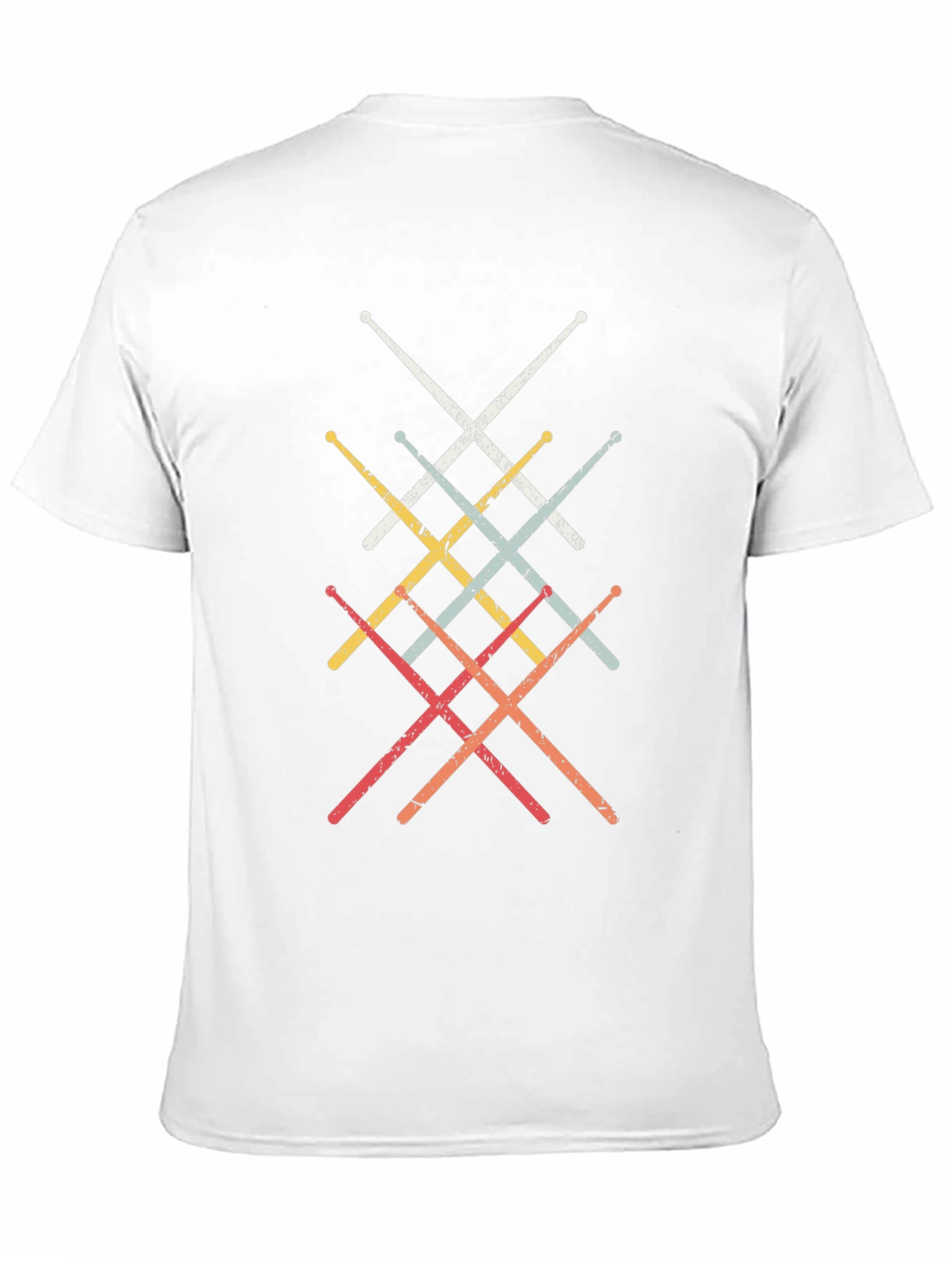 Retro Drumsticks Graphic T-Shirt