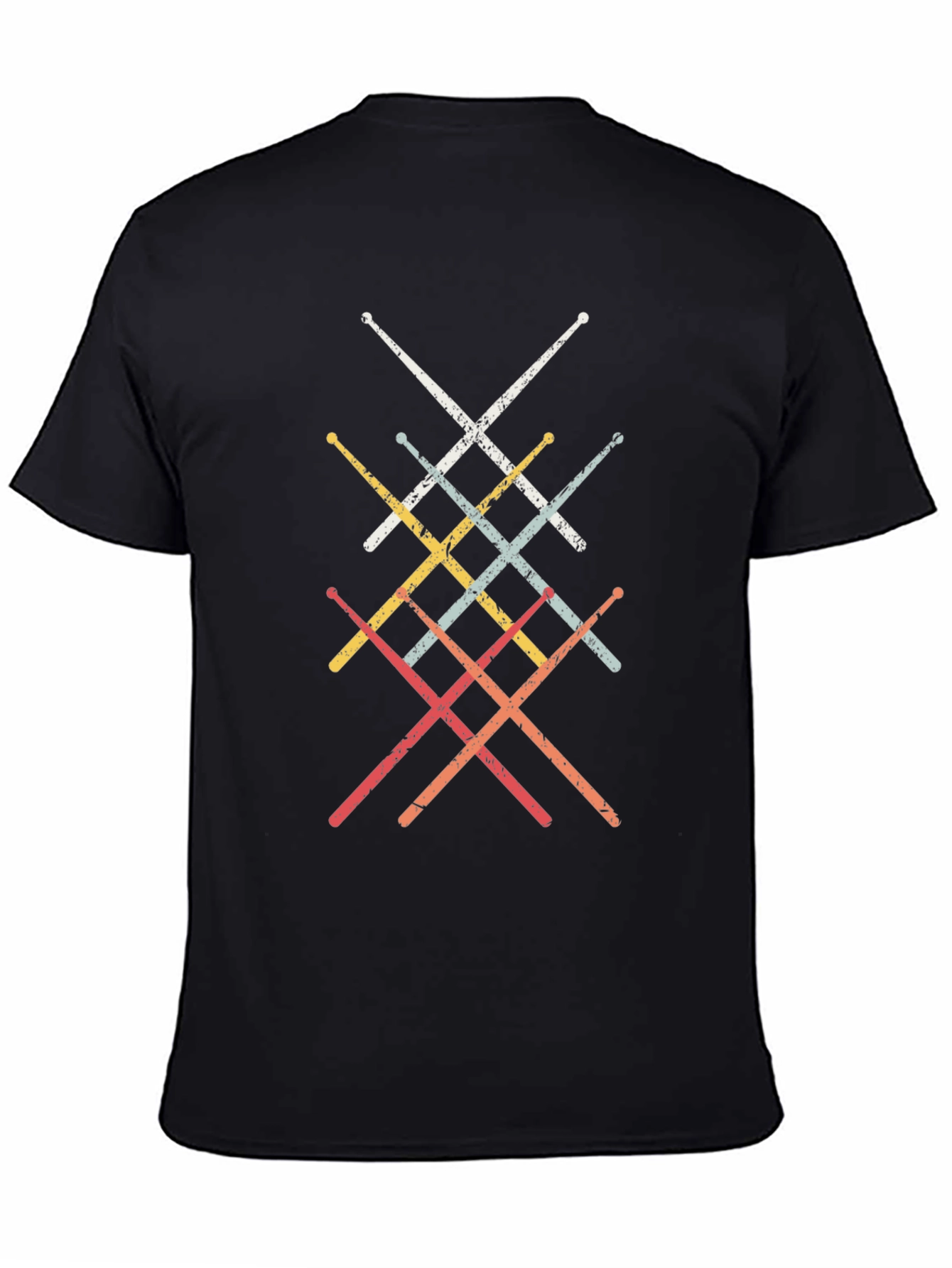 Retro Drumsticks Graphic T-Shirt