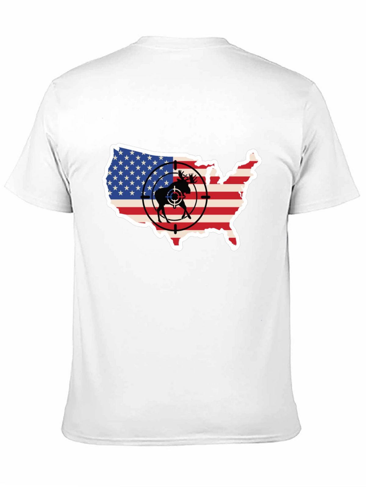 Moose Target USA Flag T-Shirt