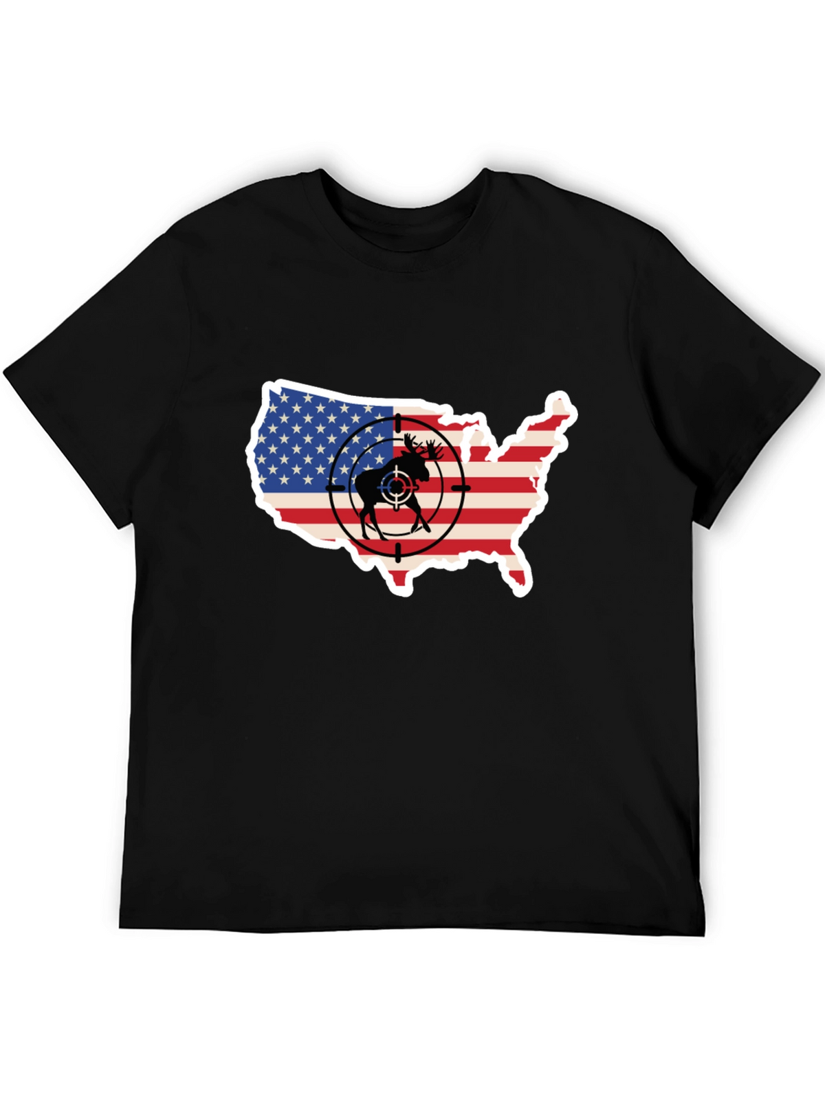 Moose Target USA Flag T-Shirt
