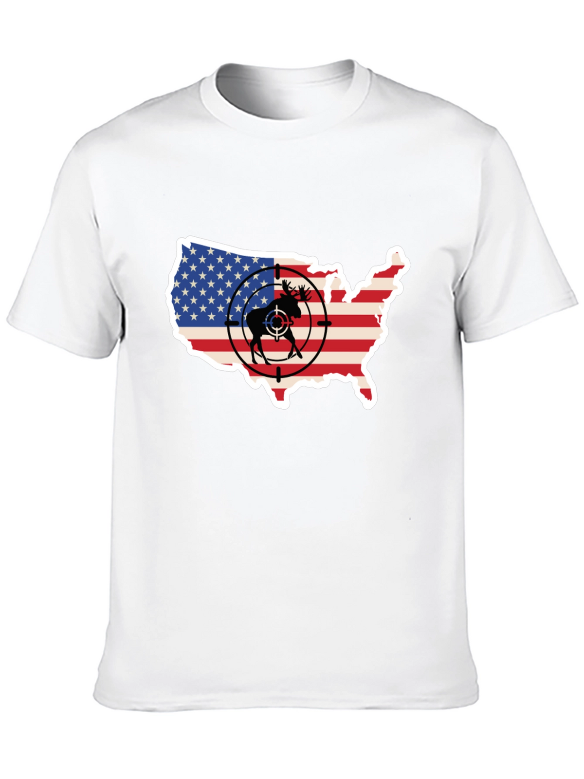 Moose Target USA Flag T-Shirt