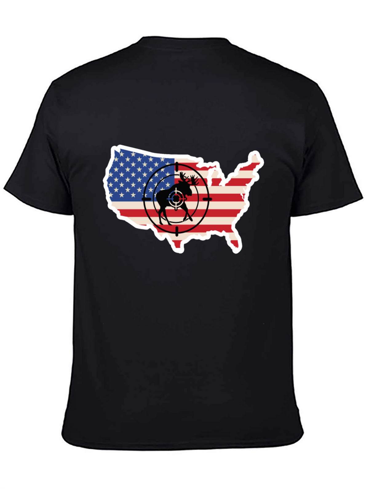 Moose Target USA Flag T-Shirt