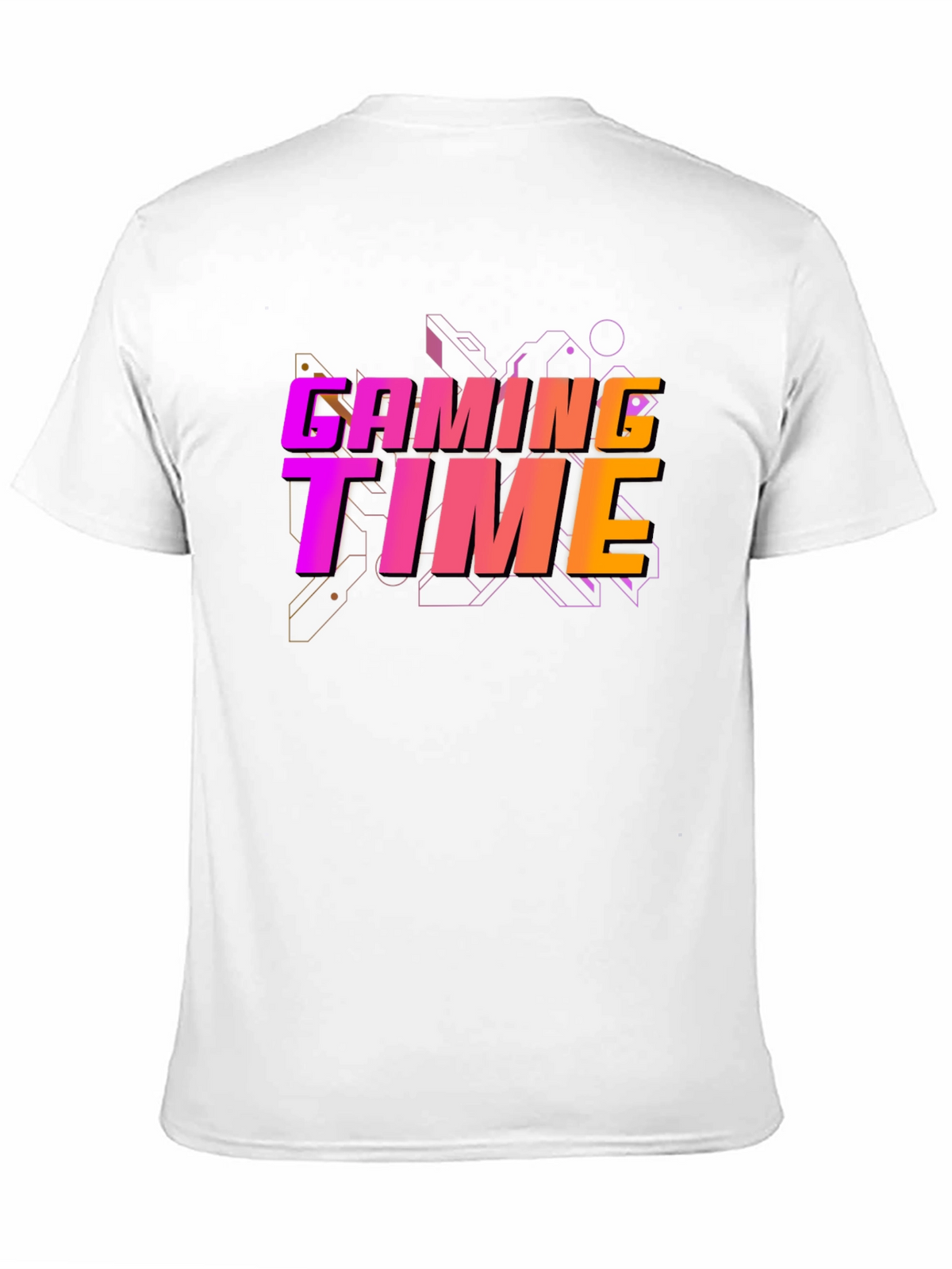 Gaming Time Graphic Print Black T-Shirt
