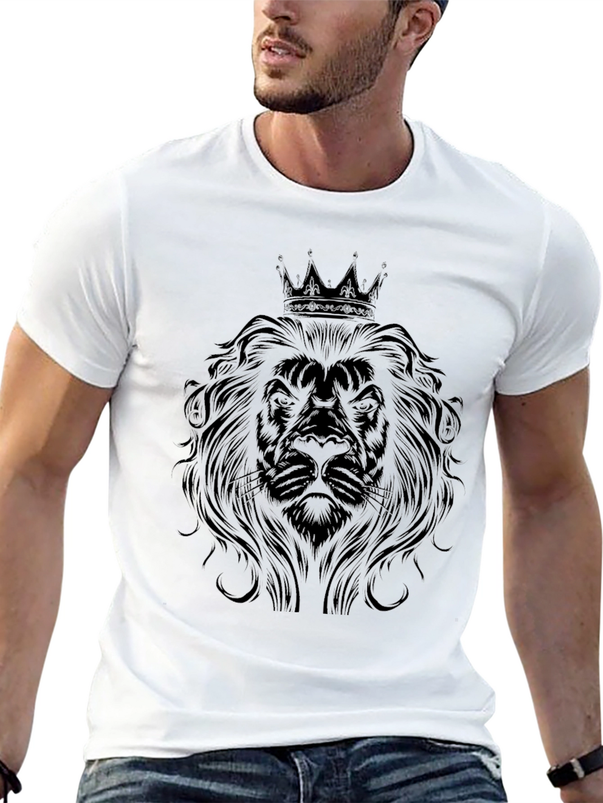 Lion King Mens Black Graphic Tee