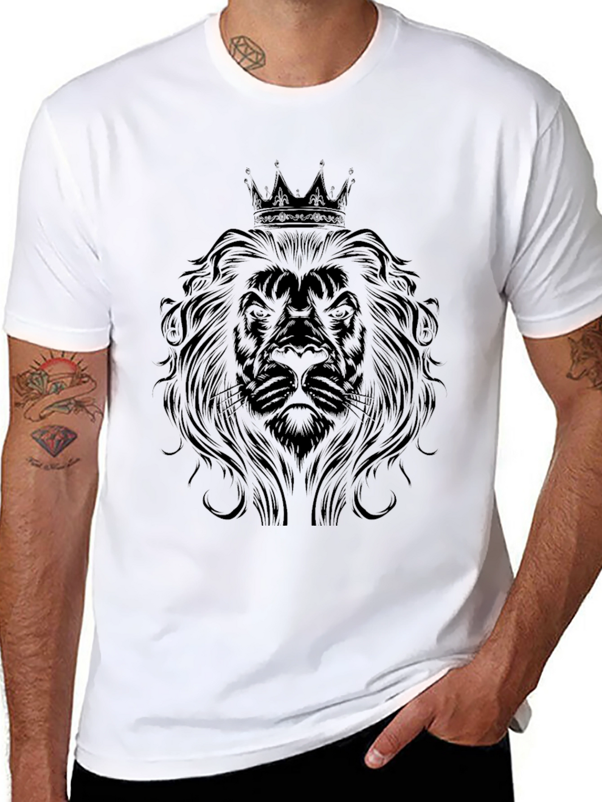 Lion King Mens Black Graphic Tee