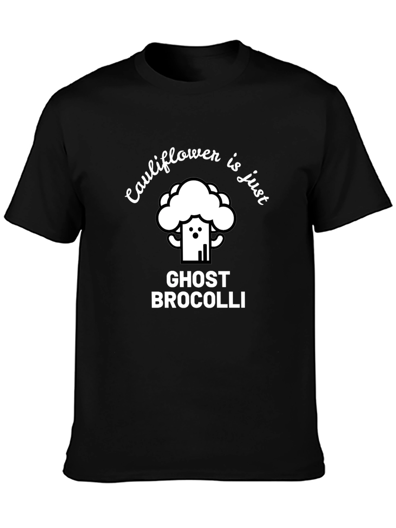 Cauliflower Ghost Broccoli Funny T-Shirt
