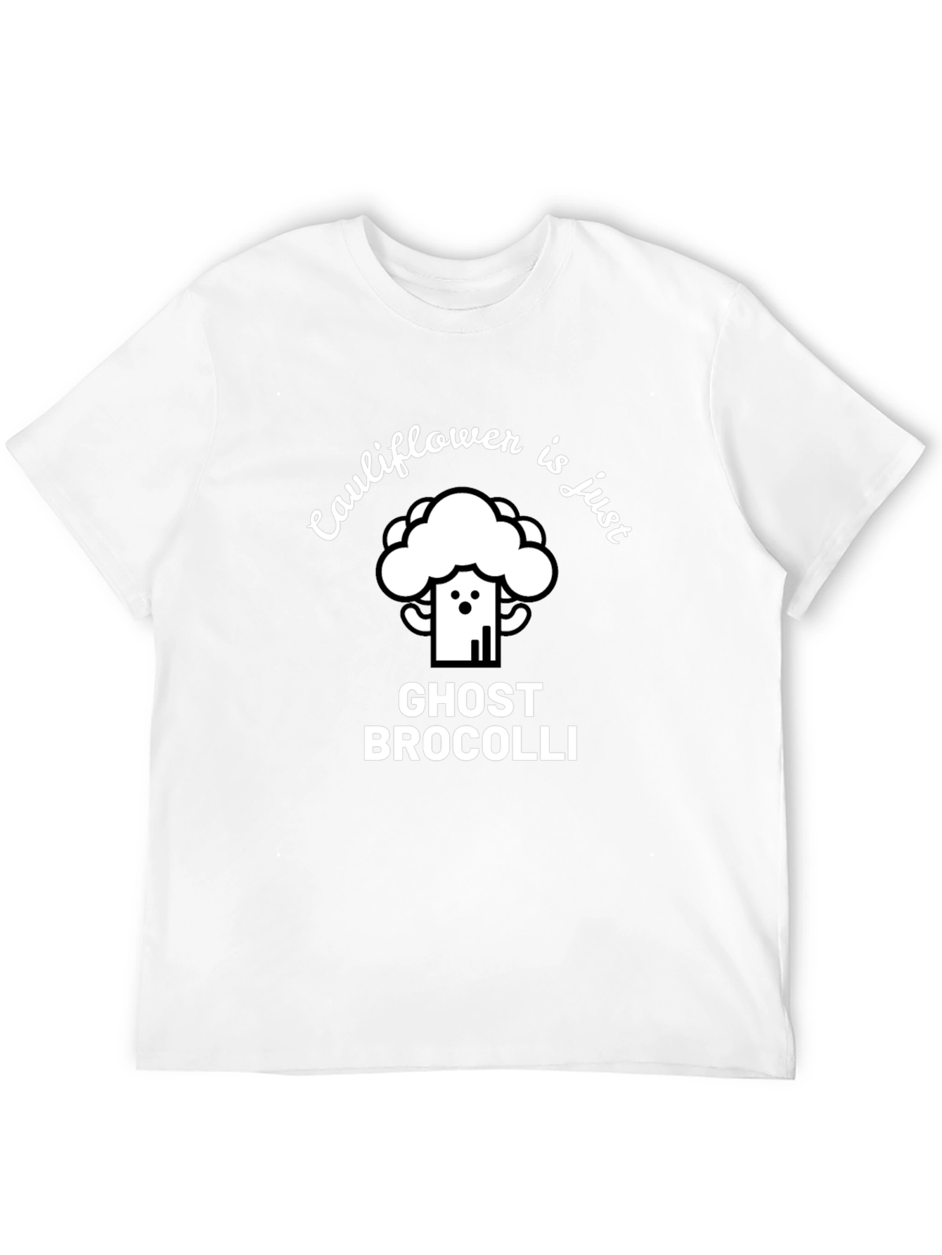 Cauliflower Ghost Broccoli Funny T-Shirt