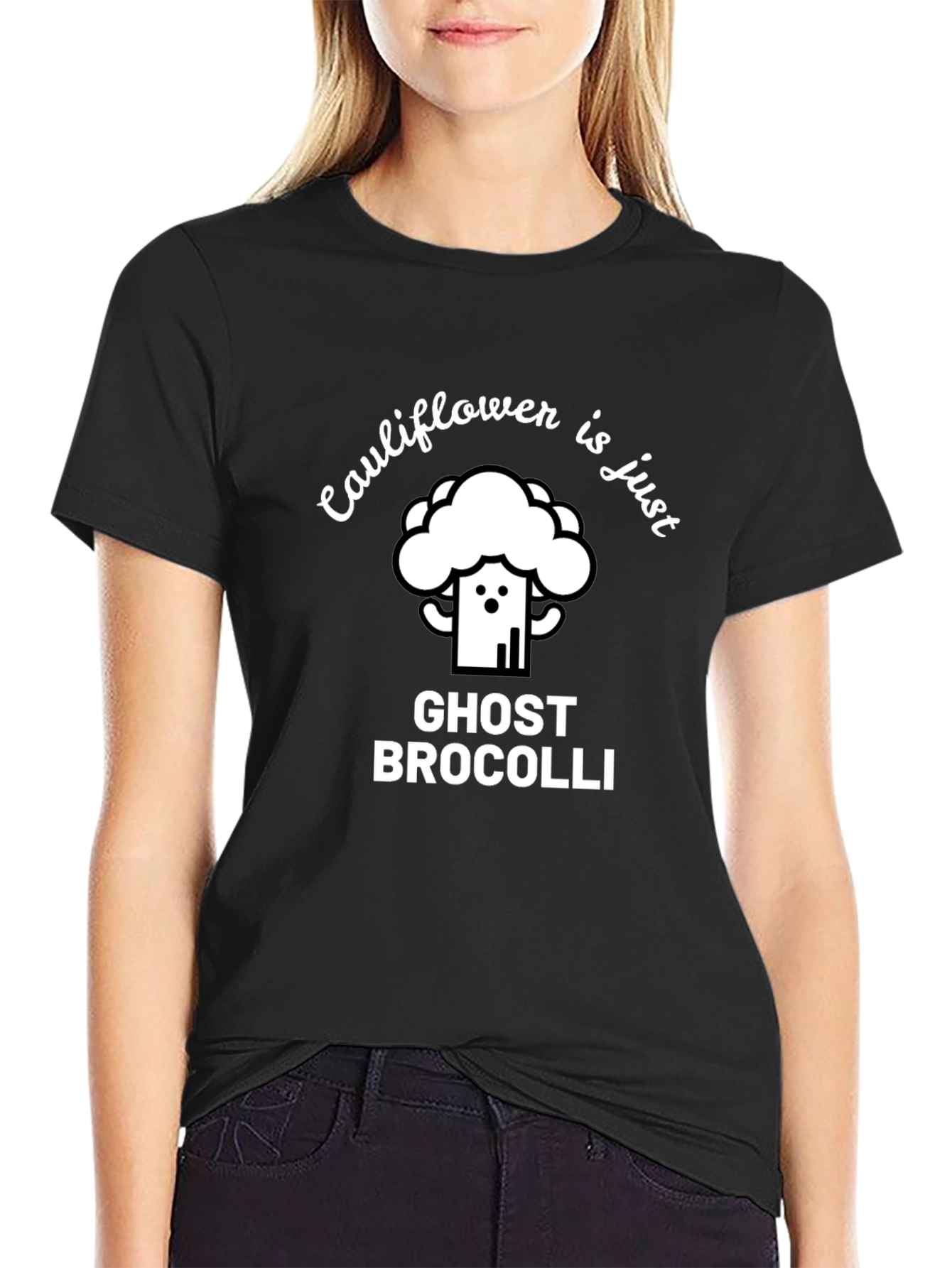 Cauliflower Ghost Broccoli Funny T-Shirt