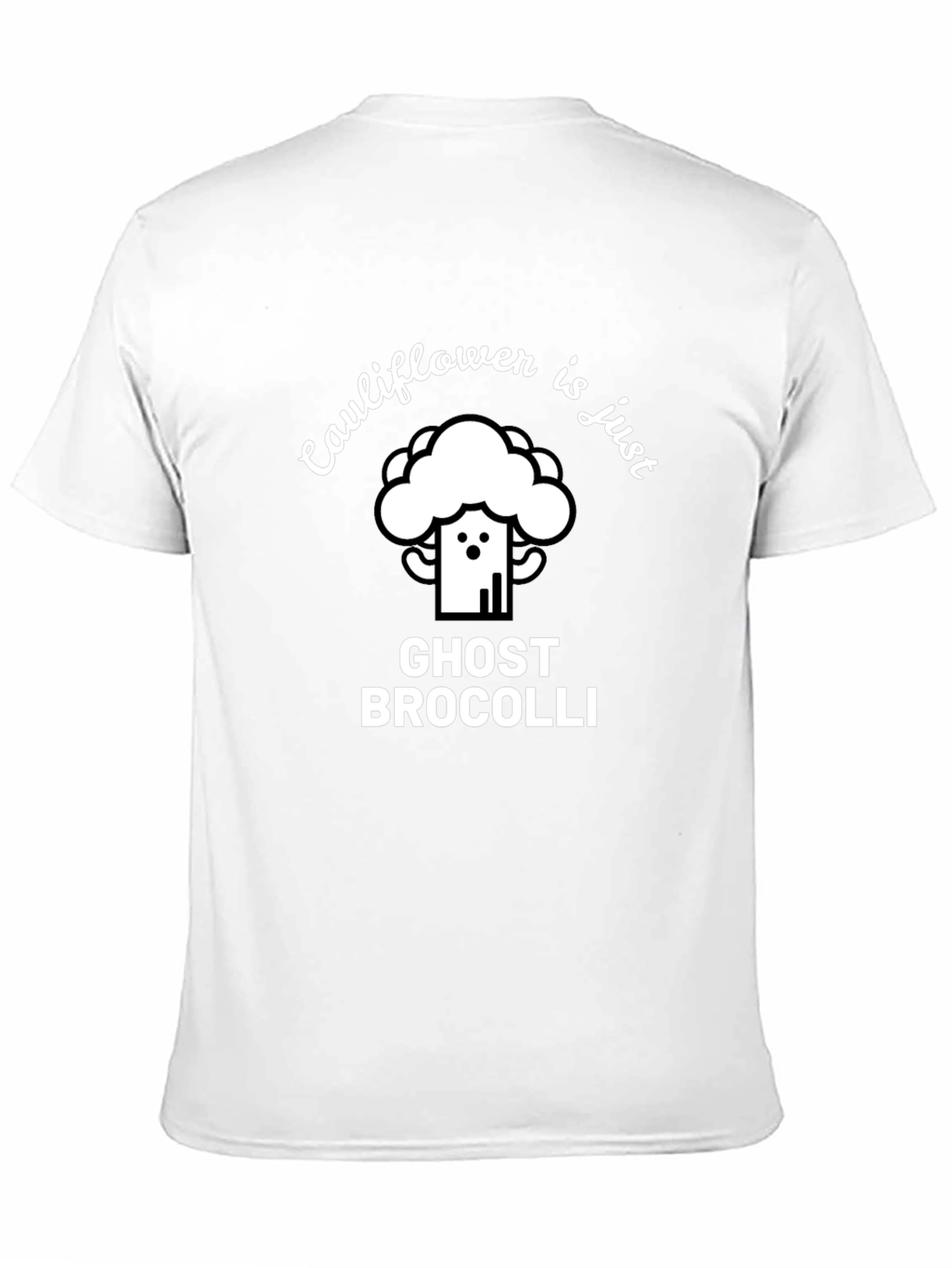 Cauliflower Ghost Broccoli Funny T-Shirt