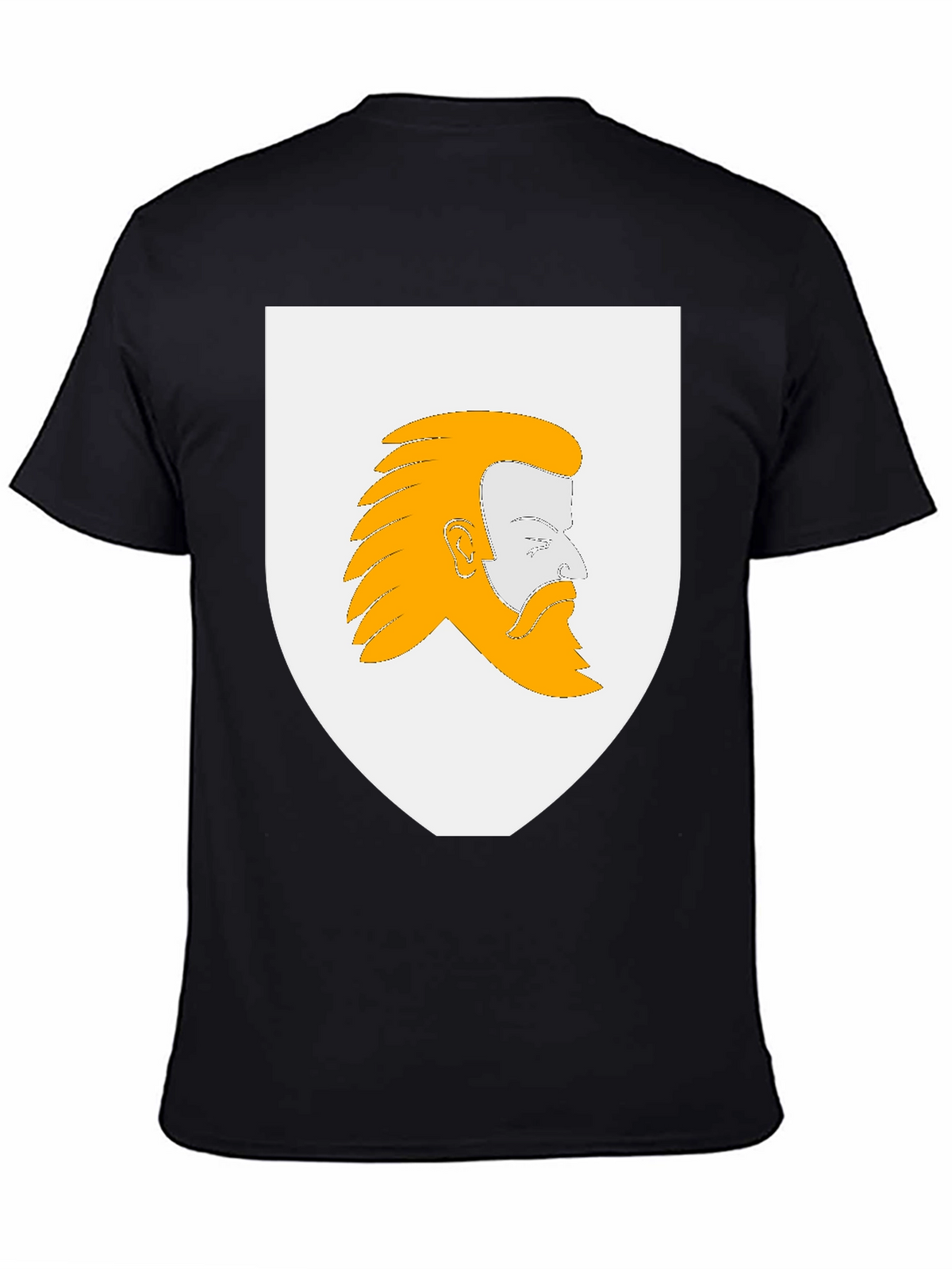 Heraldic Bearded Man Graphic T-Shirt
