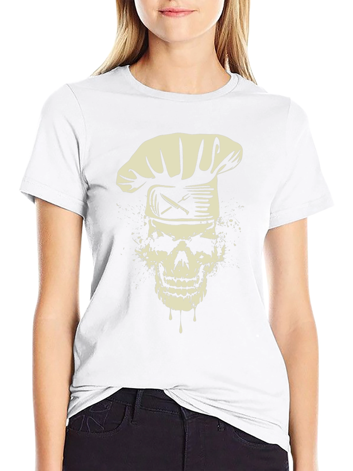 Chef Skull Graphic Tee - Culinary Humor
