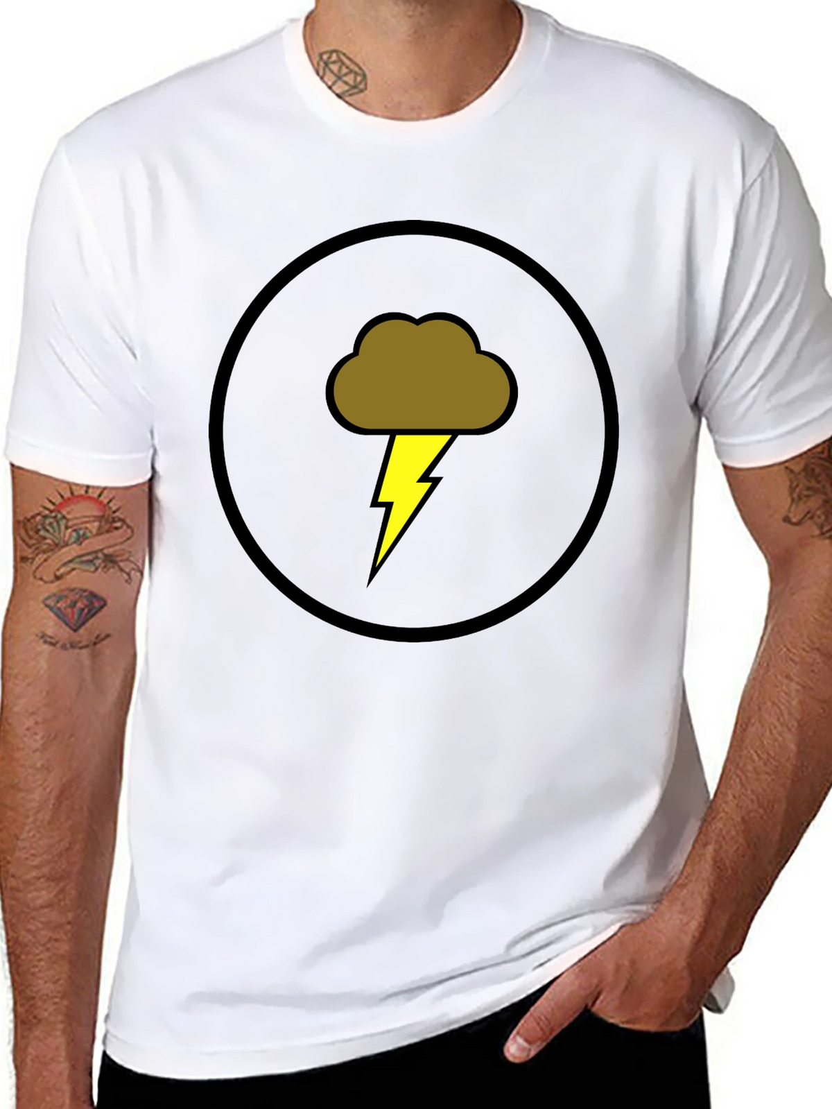 Stormy Weather Graphic Tee - Bold Design