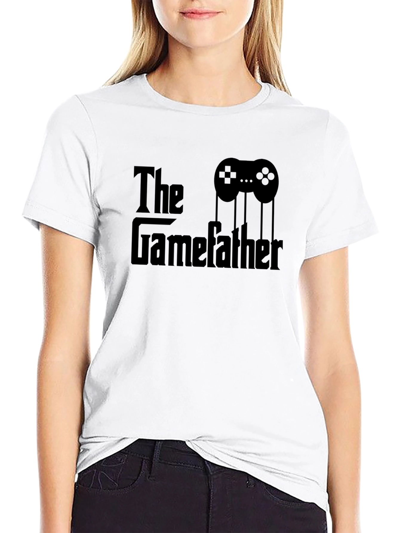 The Gamefather Black T-Shirt - Gamer Dad Tee
