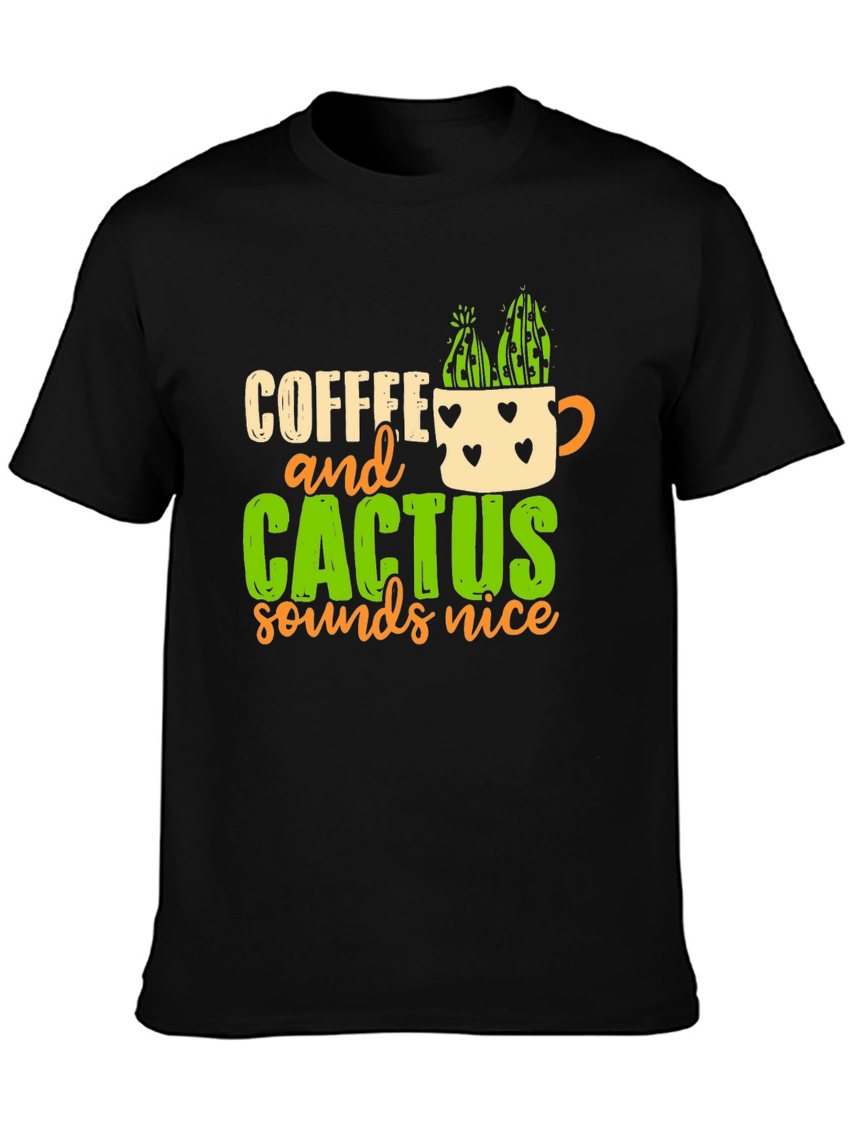 Coffee and Cactus T-Shirt Funny Plant Lover Tee