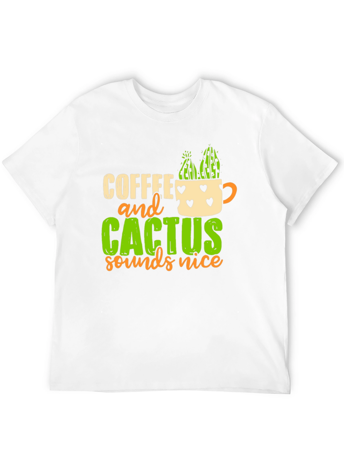 Coffee and Cactus T-Shirt Funny Plant Lover Tee