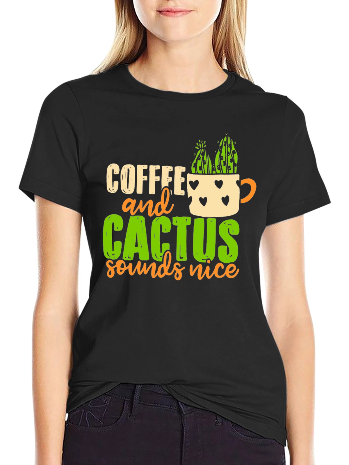 Coffee and Cactus T-Shirt Funny Plant Lover Tee