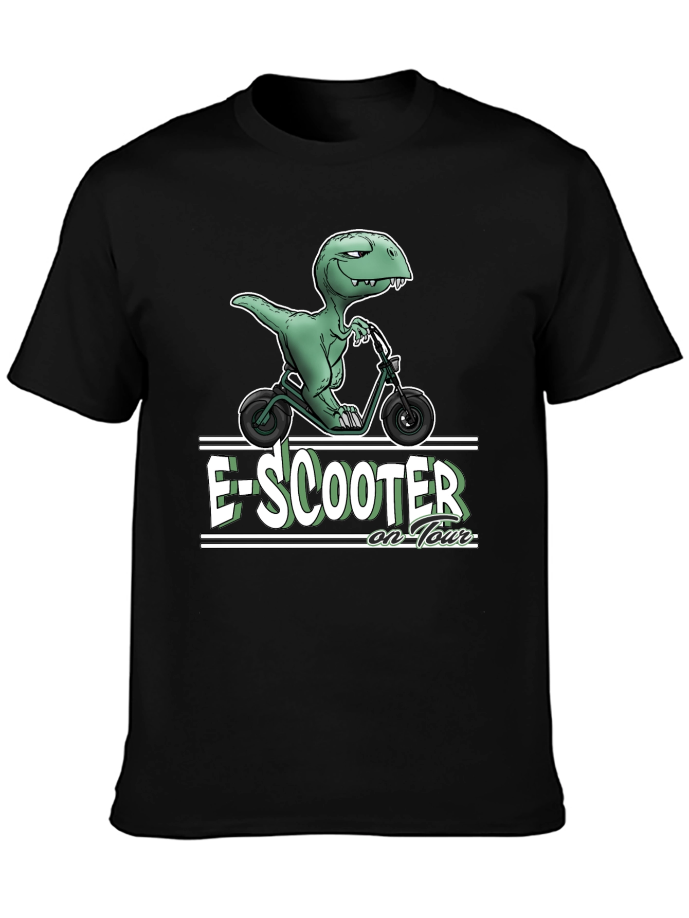 E-Scooter Dinosaur T-Shirt - On Tour