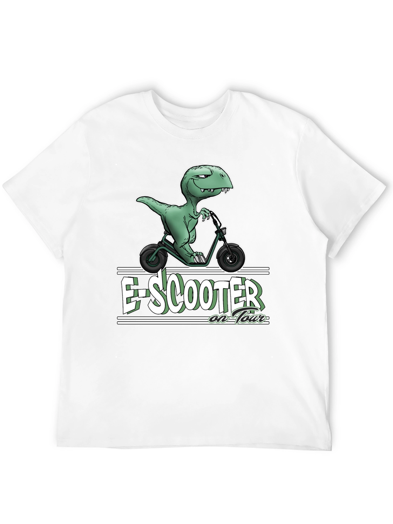 E-Scooter Dinosaur T-Shirt - On Tour