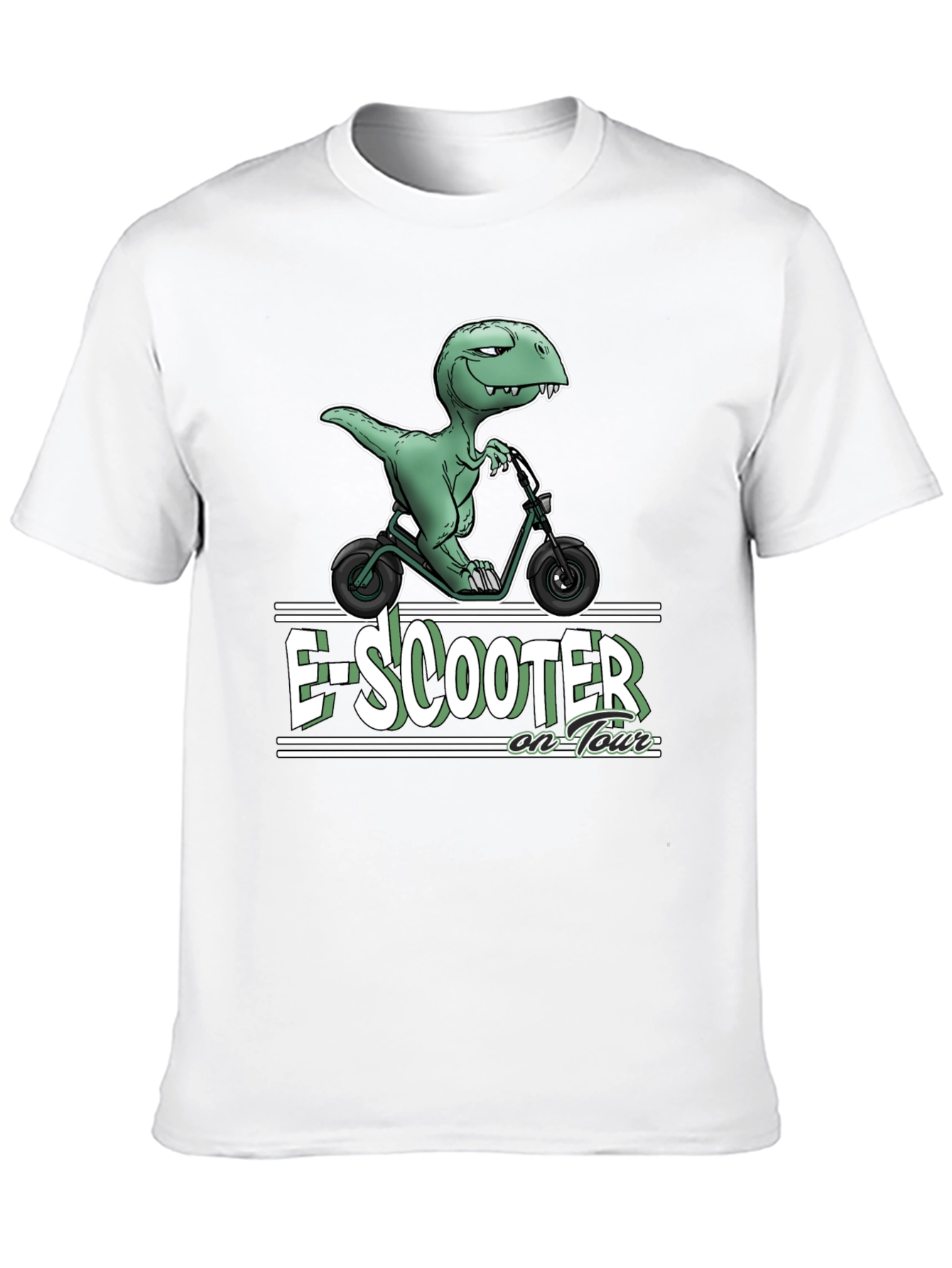 E-Scooter Dinosaur T-Shirt - On Tour