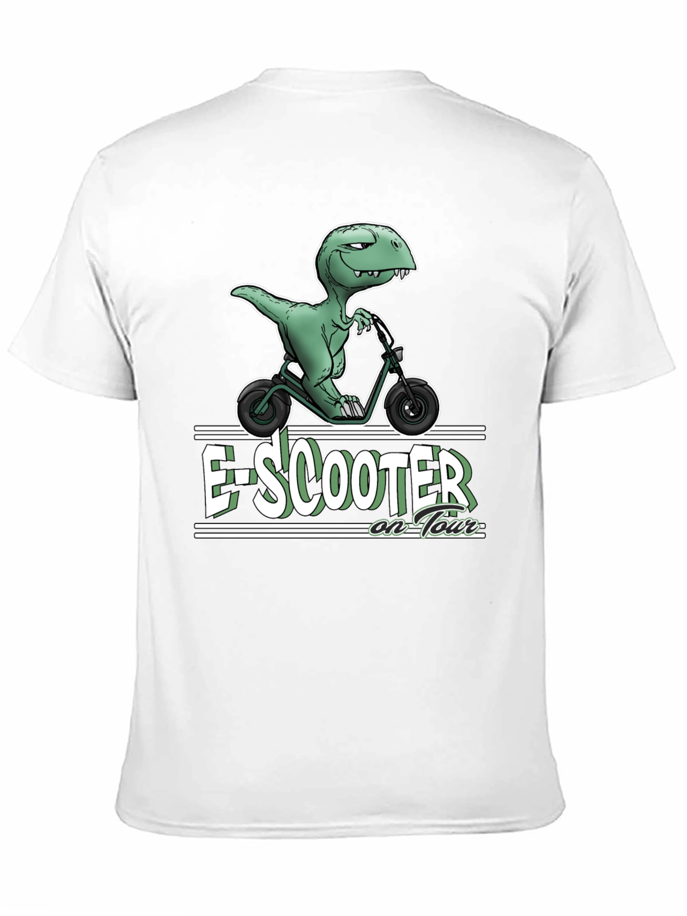 E-Scooter Dinosaur T-Shirt - On Tour