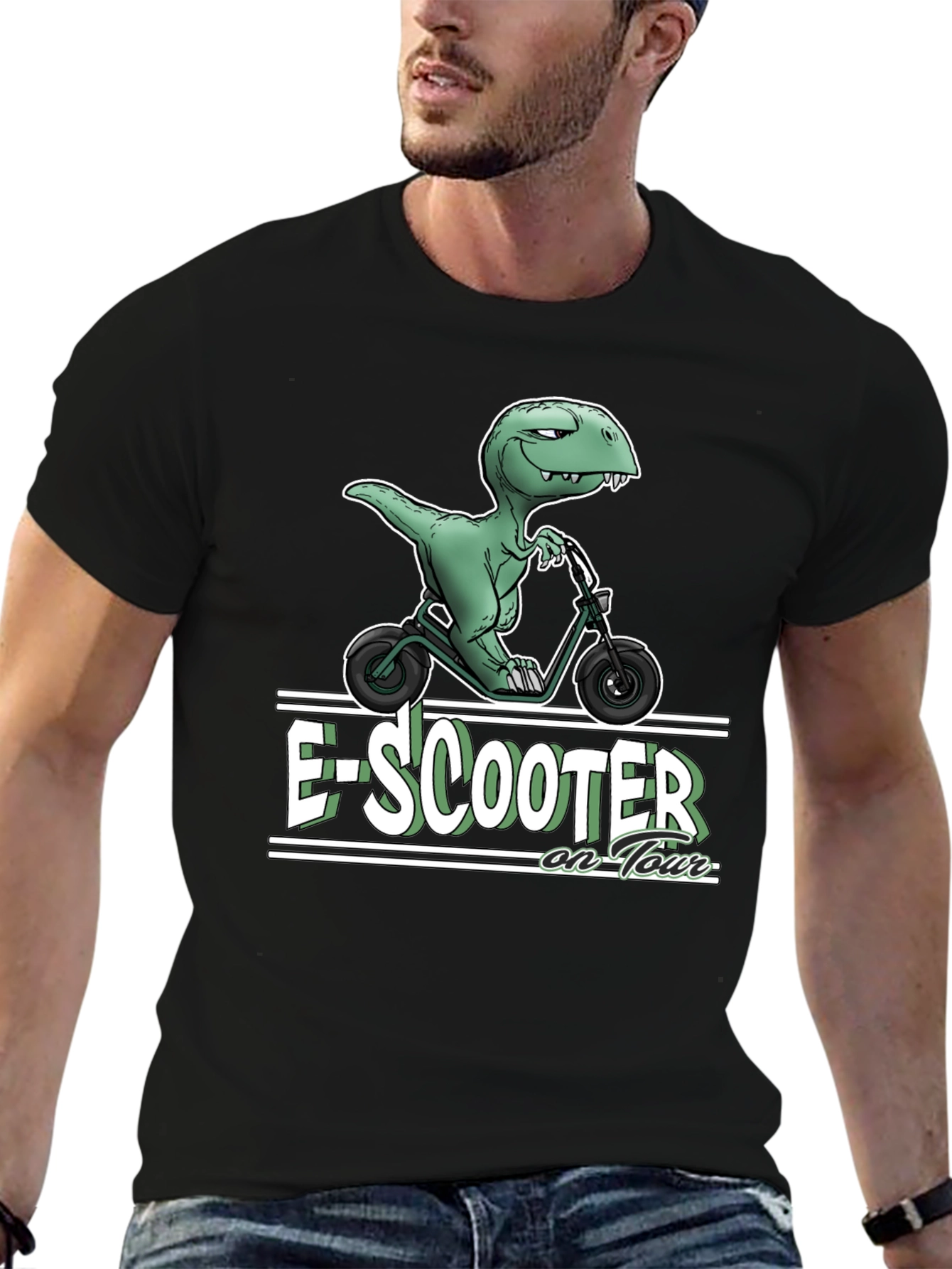 E-Scooter Dinosaur T-Shirt - On Tour