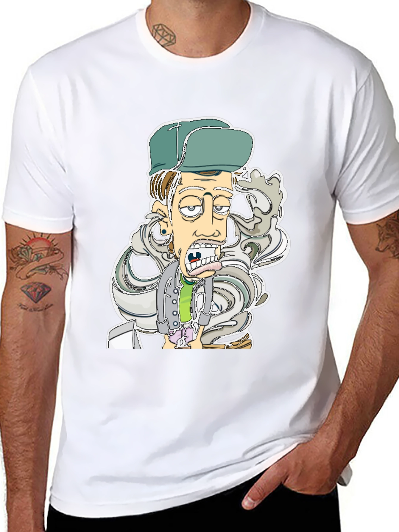 Cartoon Character Graphic T-Shirt - Cool & Fun