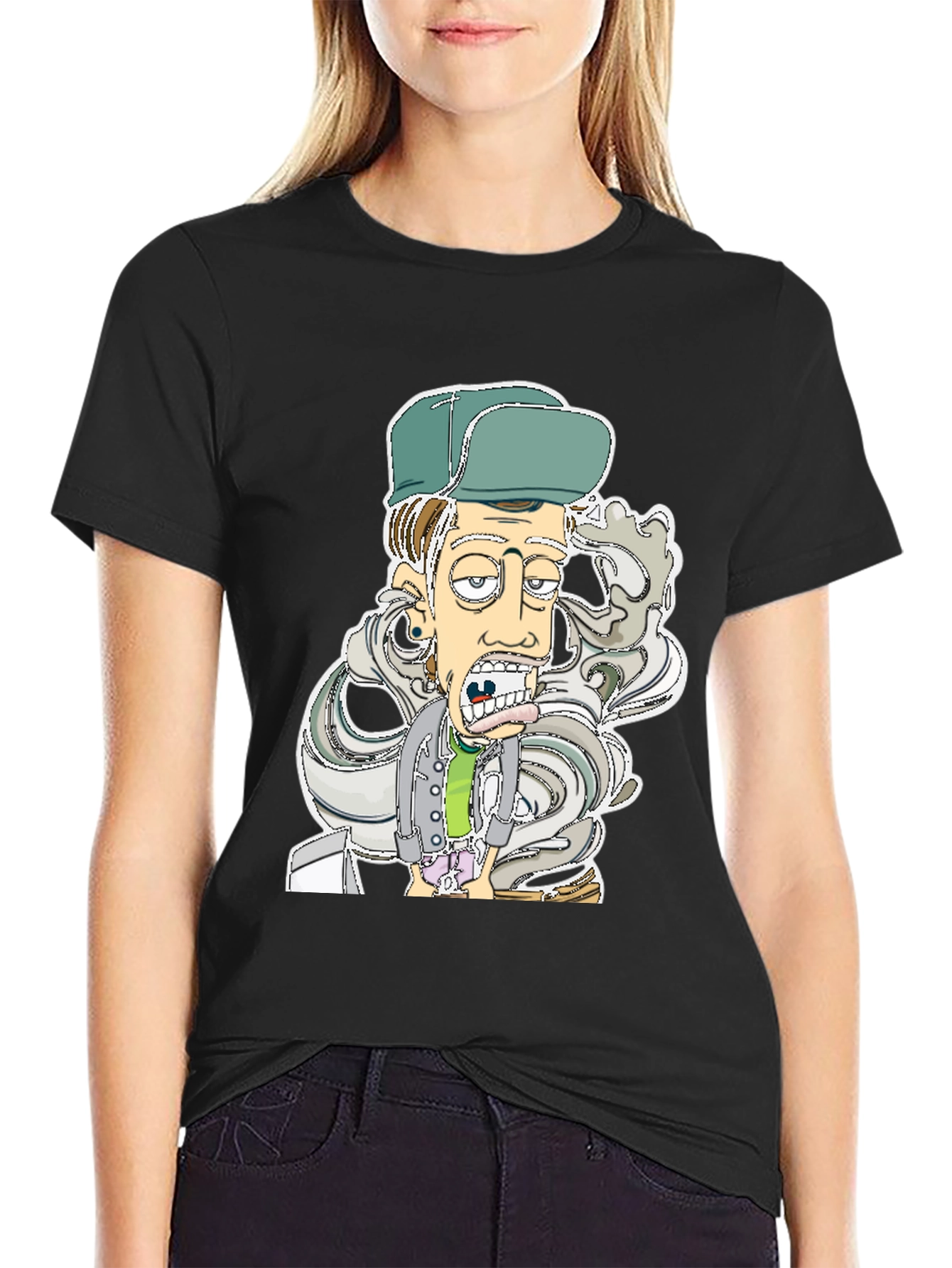 Cartoon Character Graphic T-Shirt - Cool & Fun