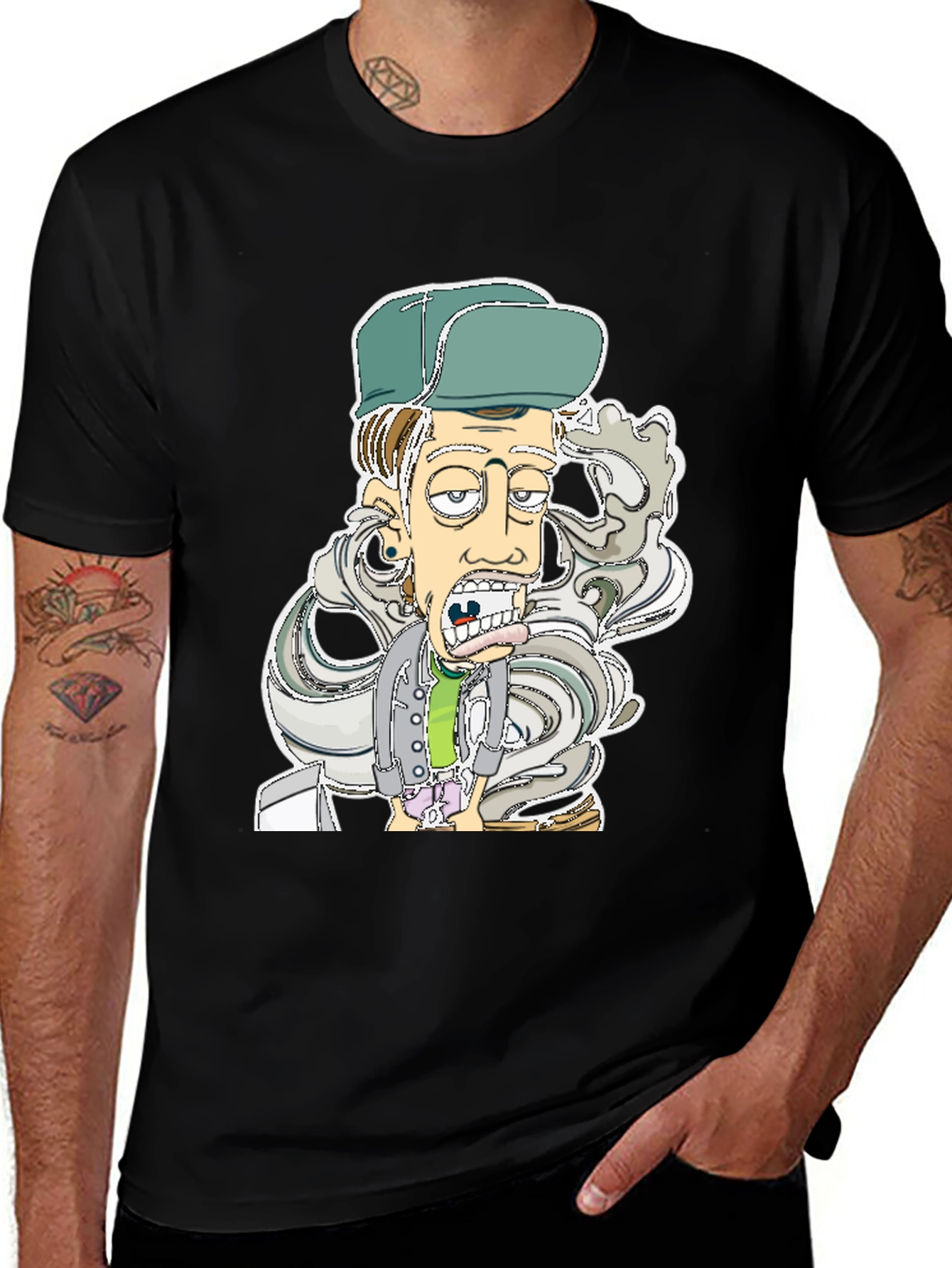 Cartoon Character Graphic T-Shirt - Cool & Fun